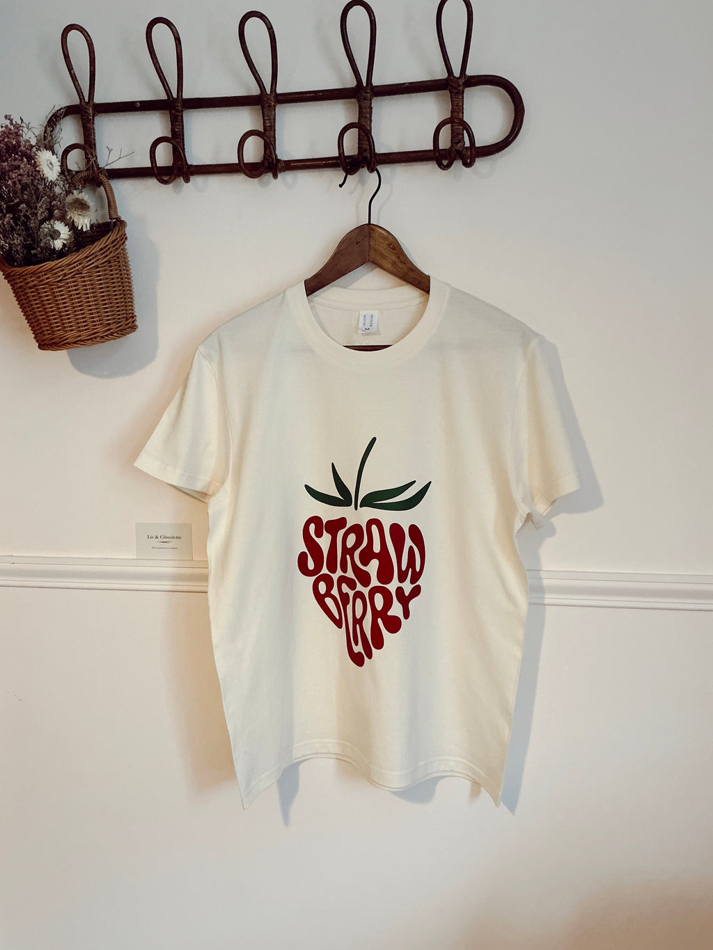 Tee-shirt femme fraise Liv&Ciboulette