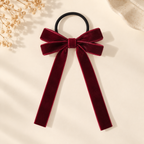 Élastique noeud double boucle velours