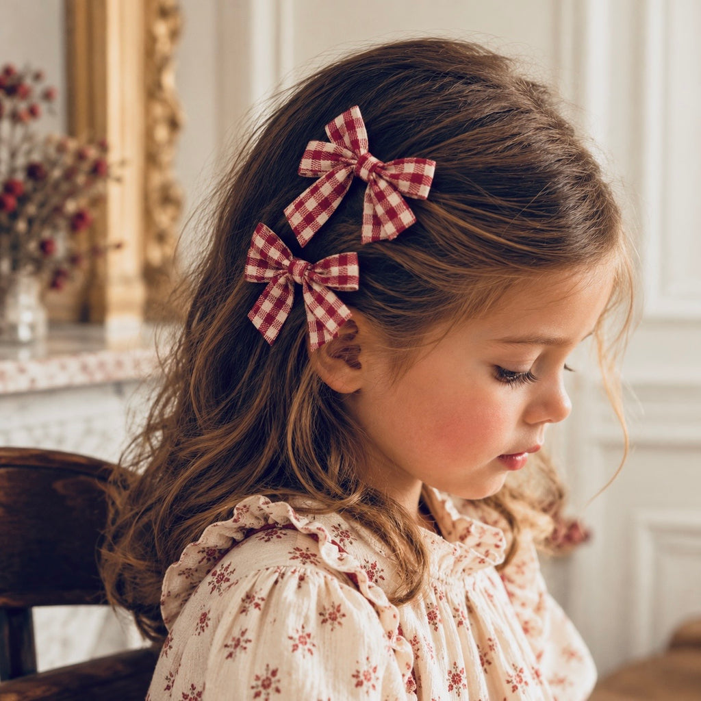 Ensemble pinces vichy