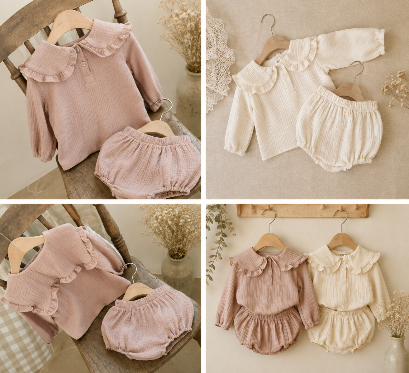 Ensemble Julia gaze de coton Liv&Ciboulette
