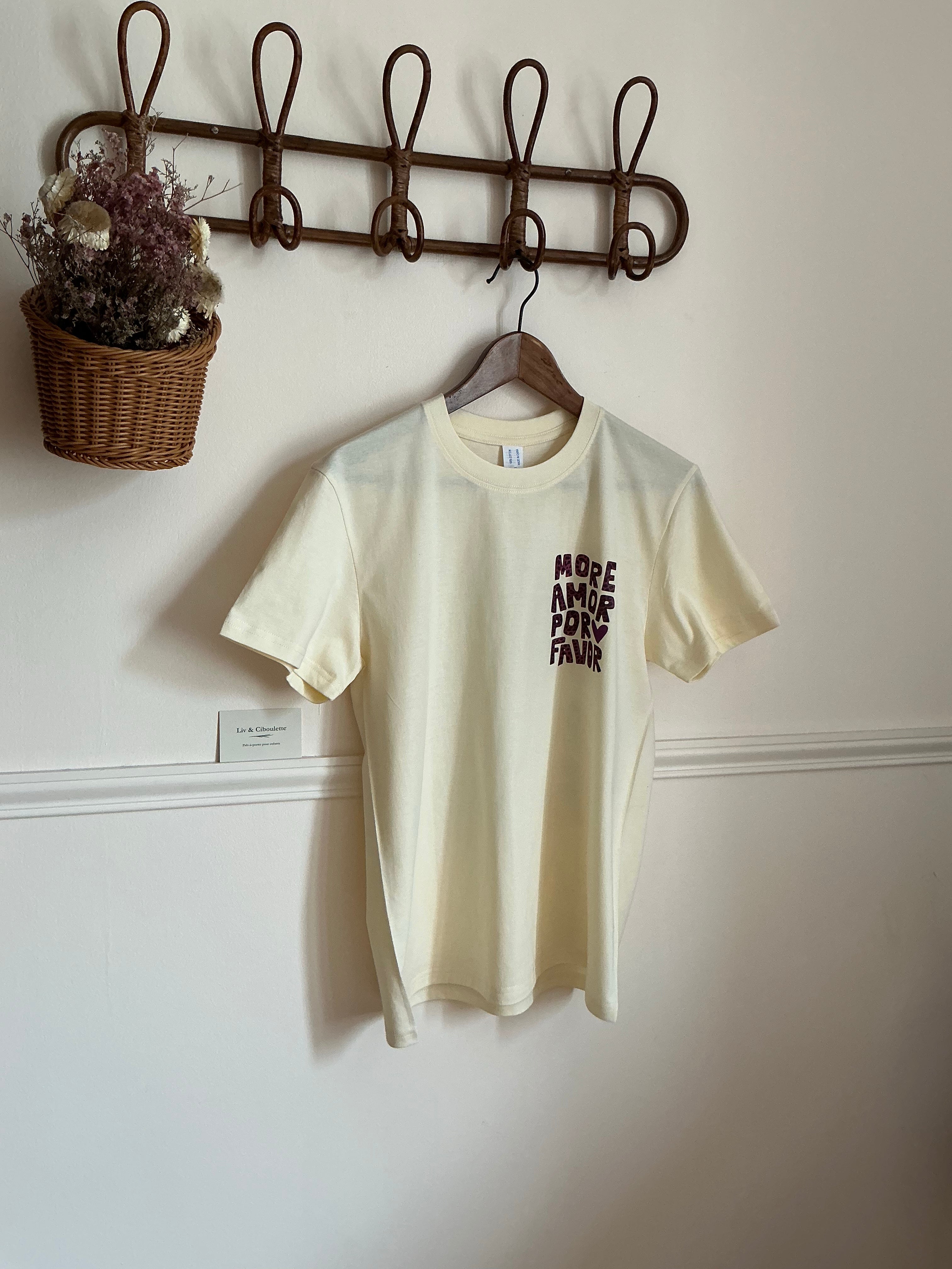 Tee-shirts femme été more amor for favor Liv&Ciboulette