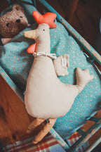 Grande peluche poule/Coq Liv&Ciboulette
