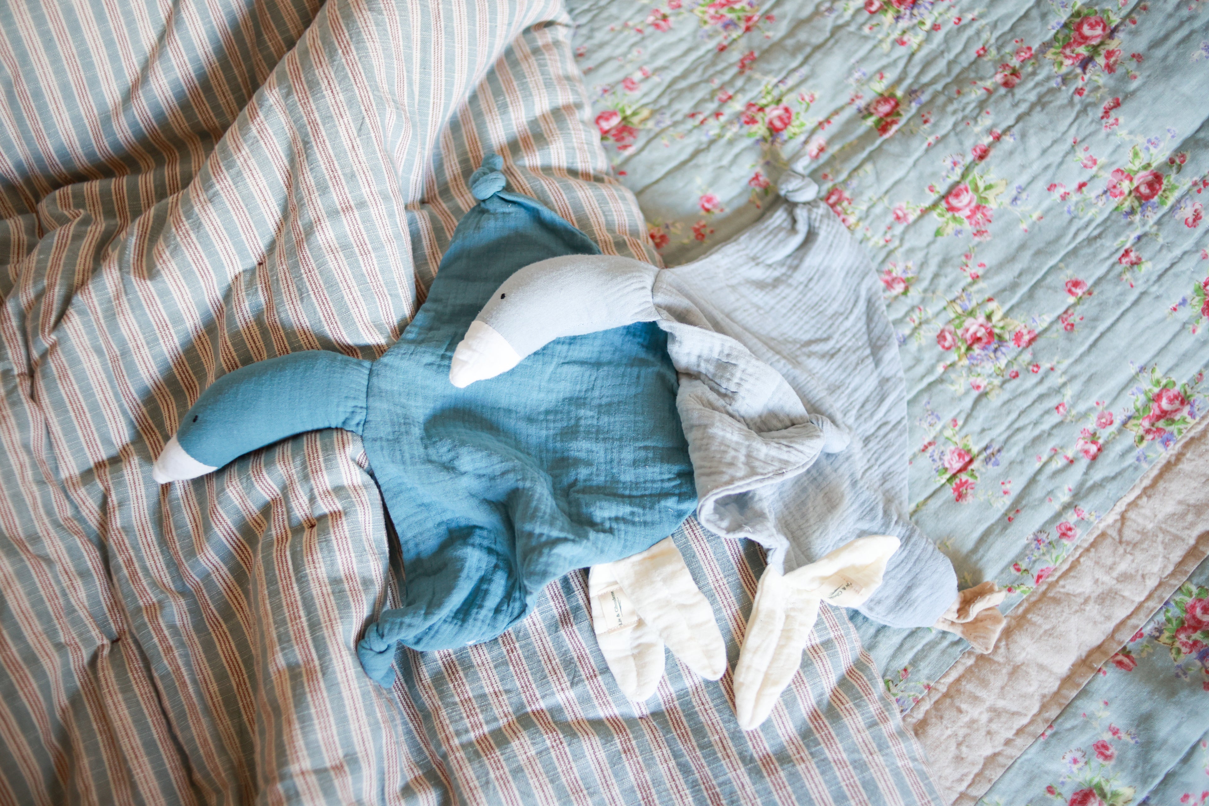 Doudou cigogne Liv&Ciboulette
