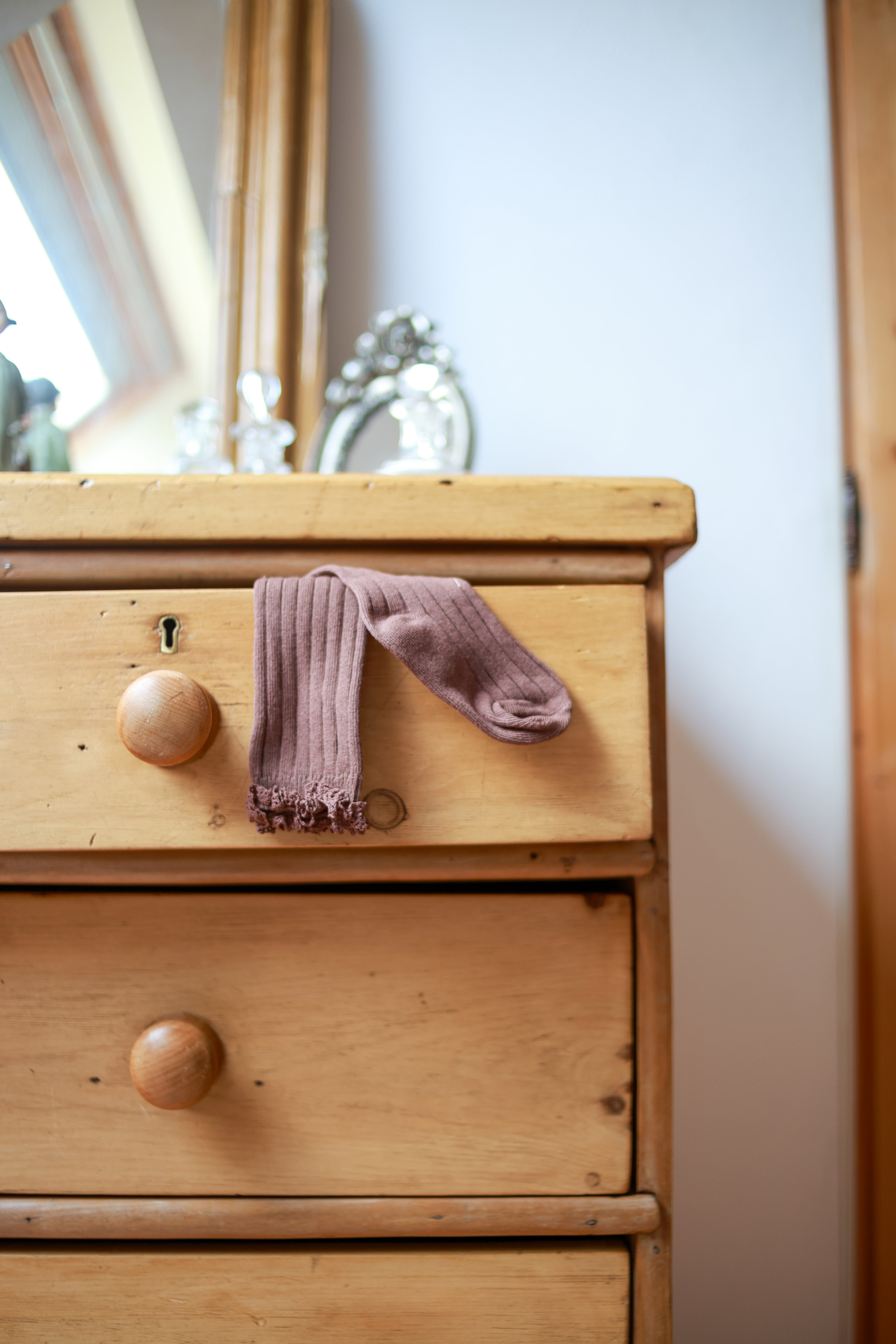 Chaussettes hautes dentelle Liv&Ciboulette