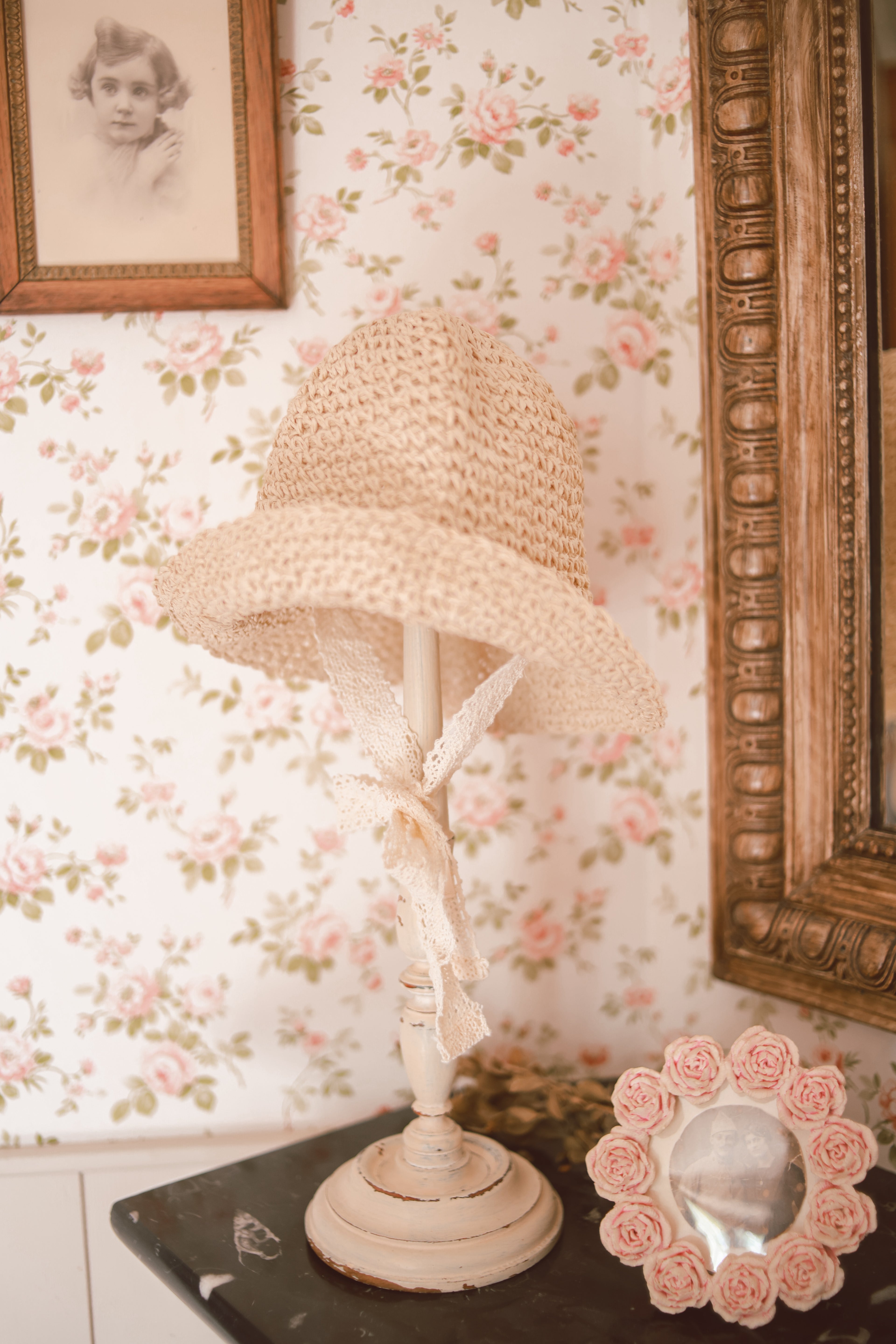 Chapeau en papier tressé Liv&Ciboulette
