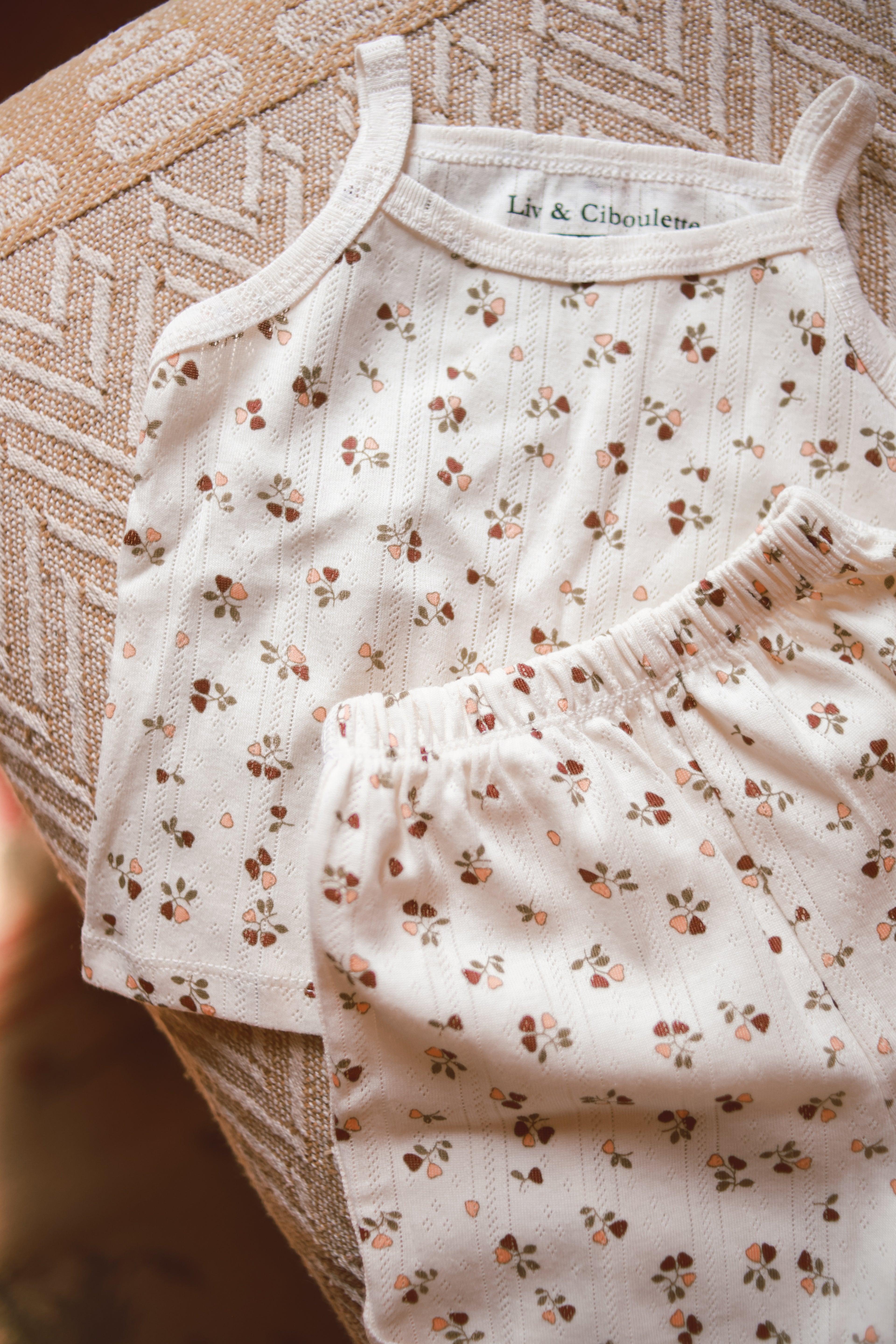 Pyjama été petite fille Liv&Ciboulette