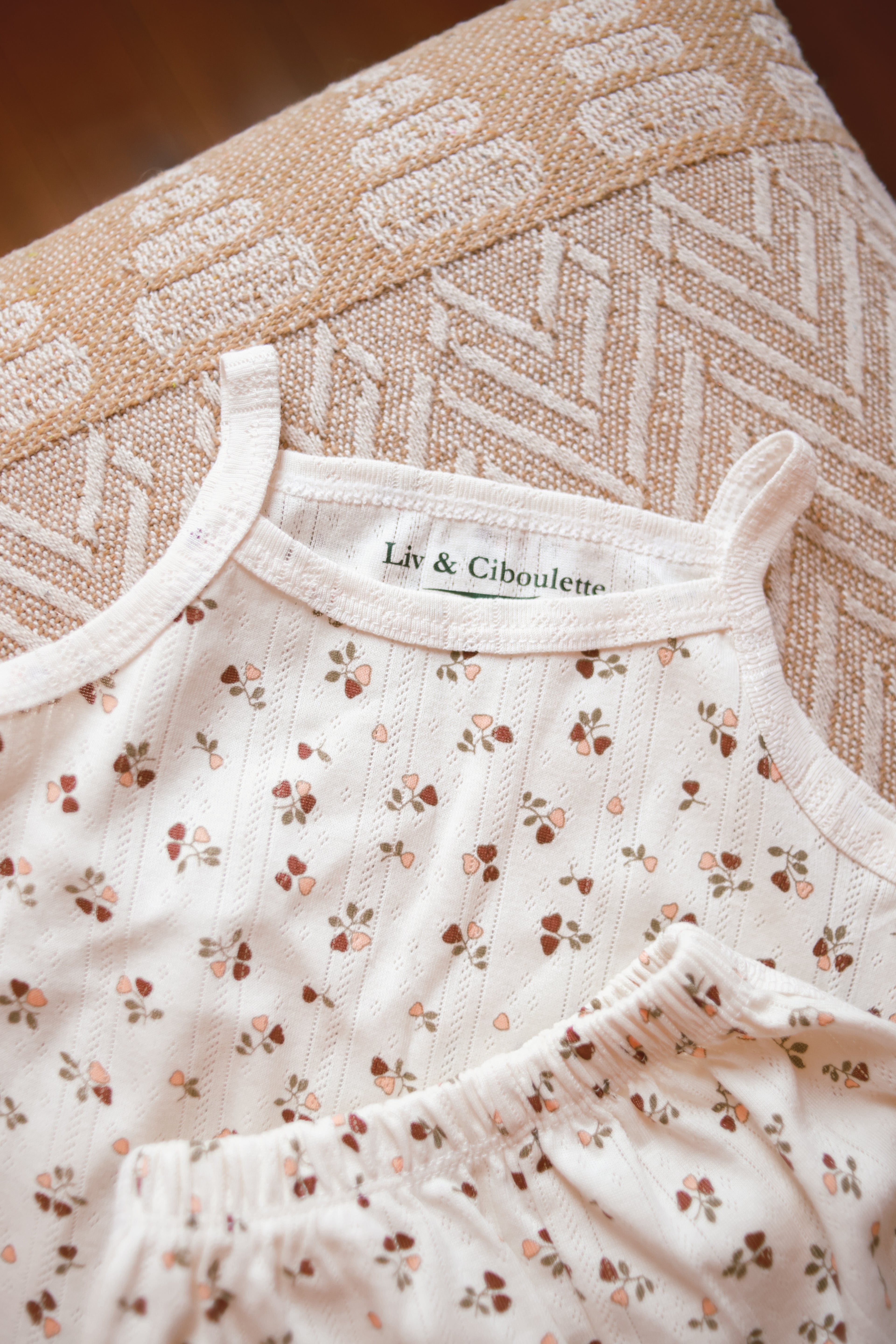 Pyjama été petite fille Liv&Ciboulette