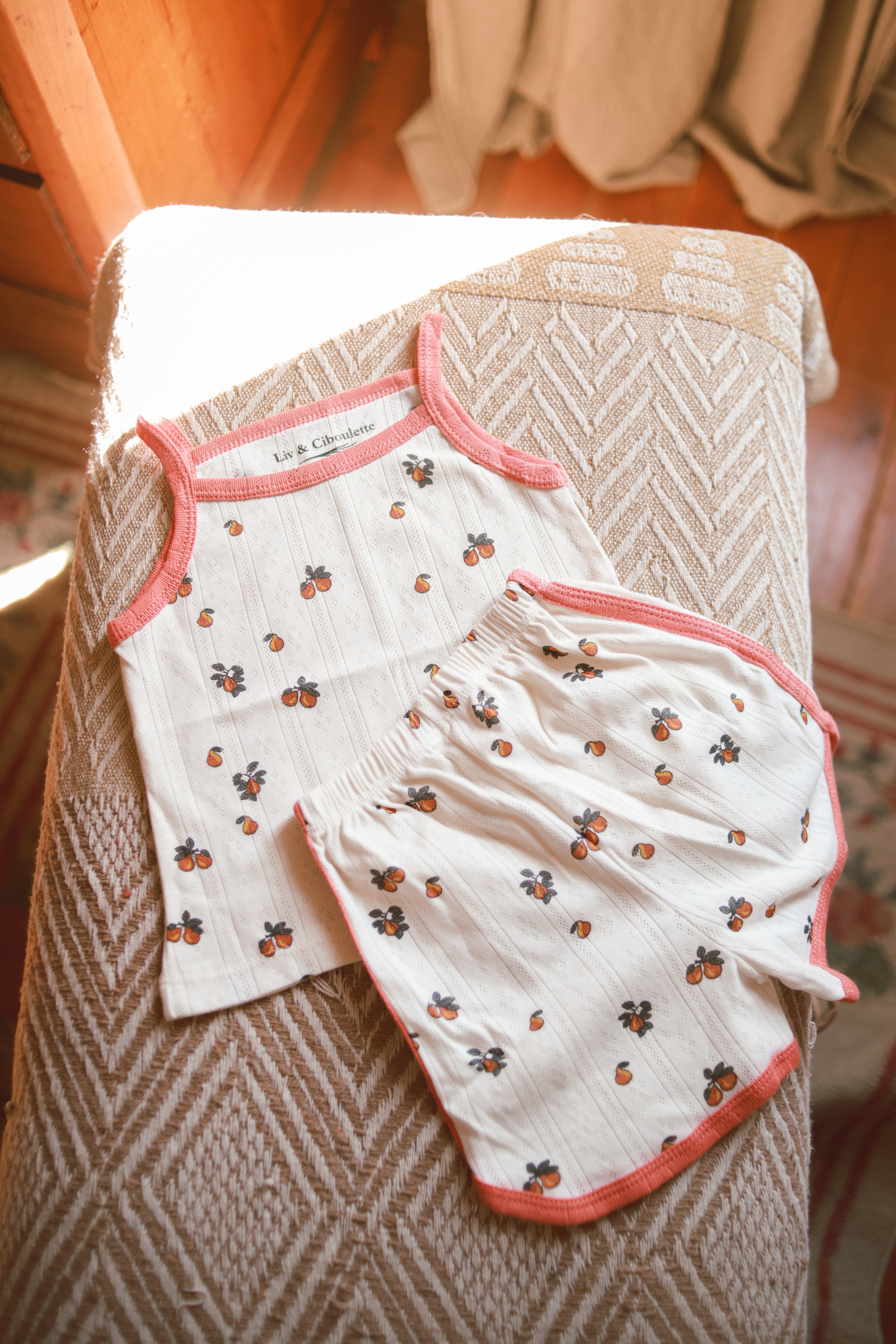 Pyjama été petite fille Liv&Ciboulette