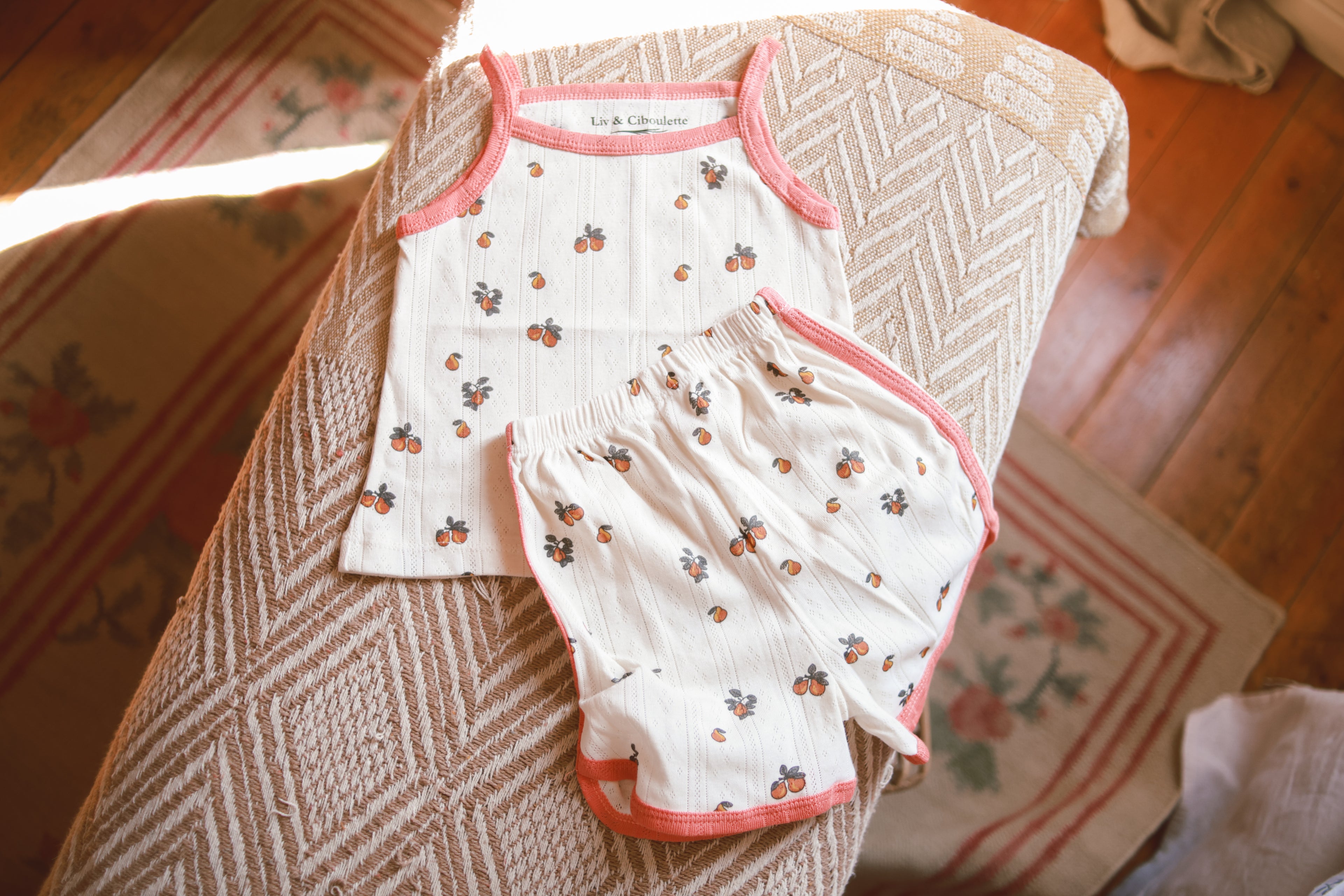 Pyjama été petite fille Liv&Ciboulette