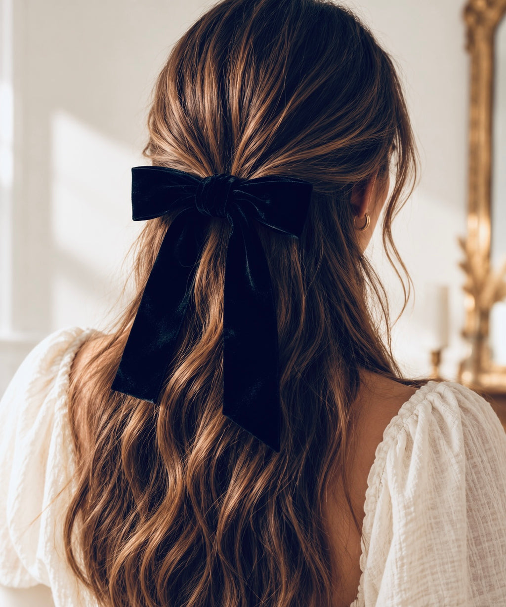 Noeud velours femme ou fille
