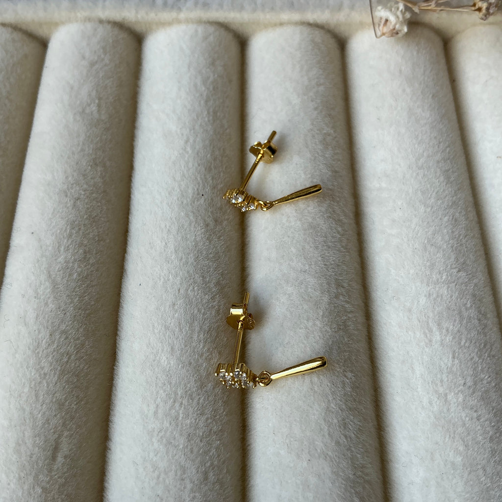 Boucles d’oreilles oxydes de zirconium Liv&Ciboulette