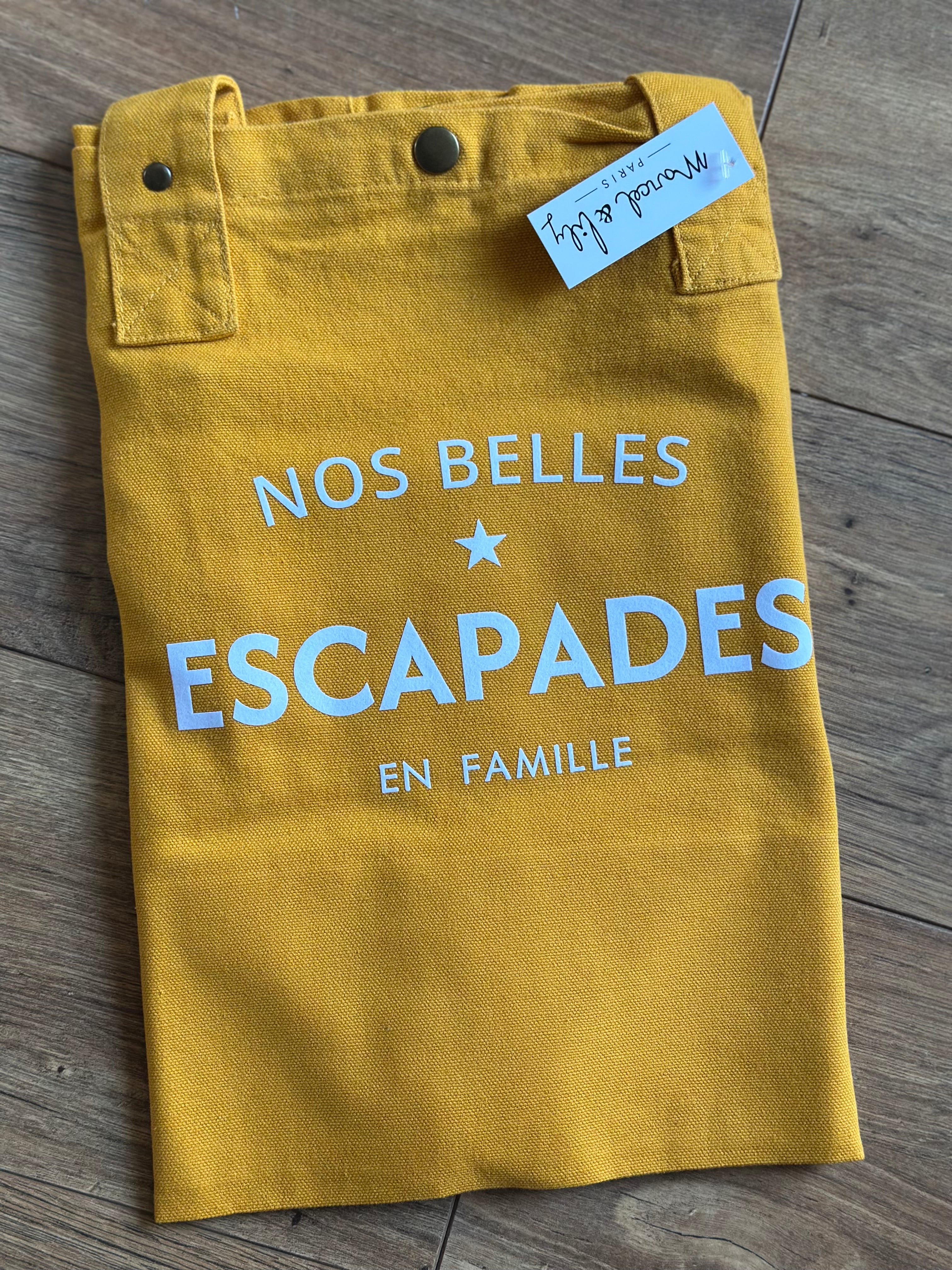 Grand sac cabas XL en toile Liv&Ciboulette
