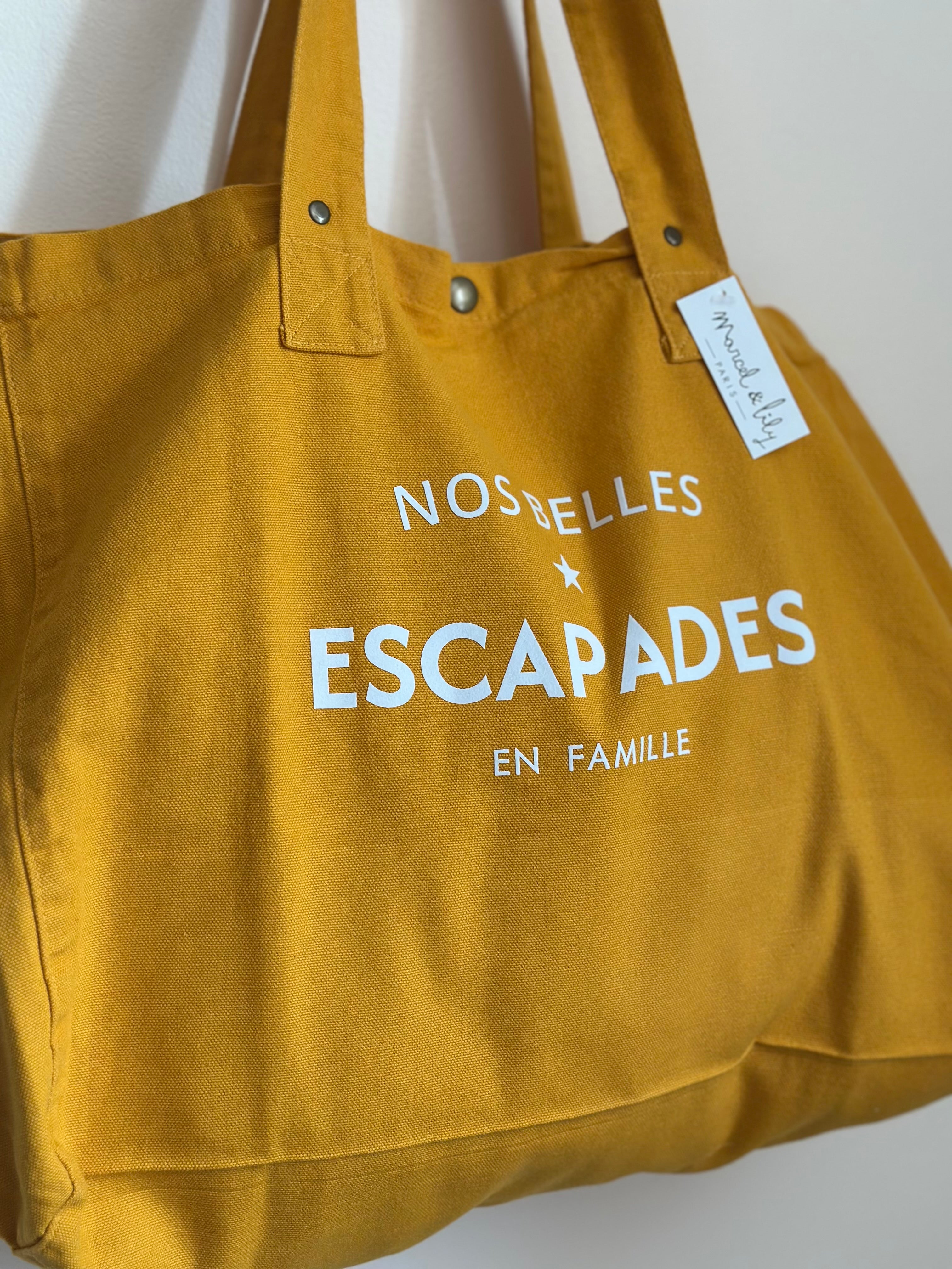 Grand sac cabas XL en toile Liv&Ciboulette