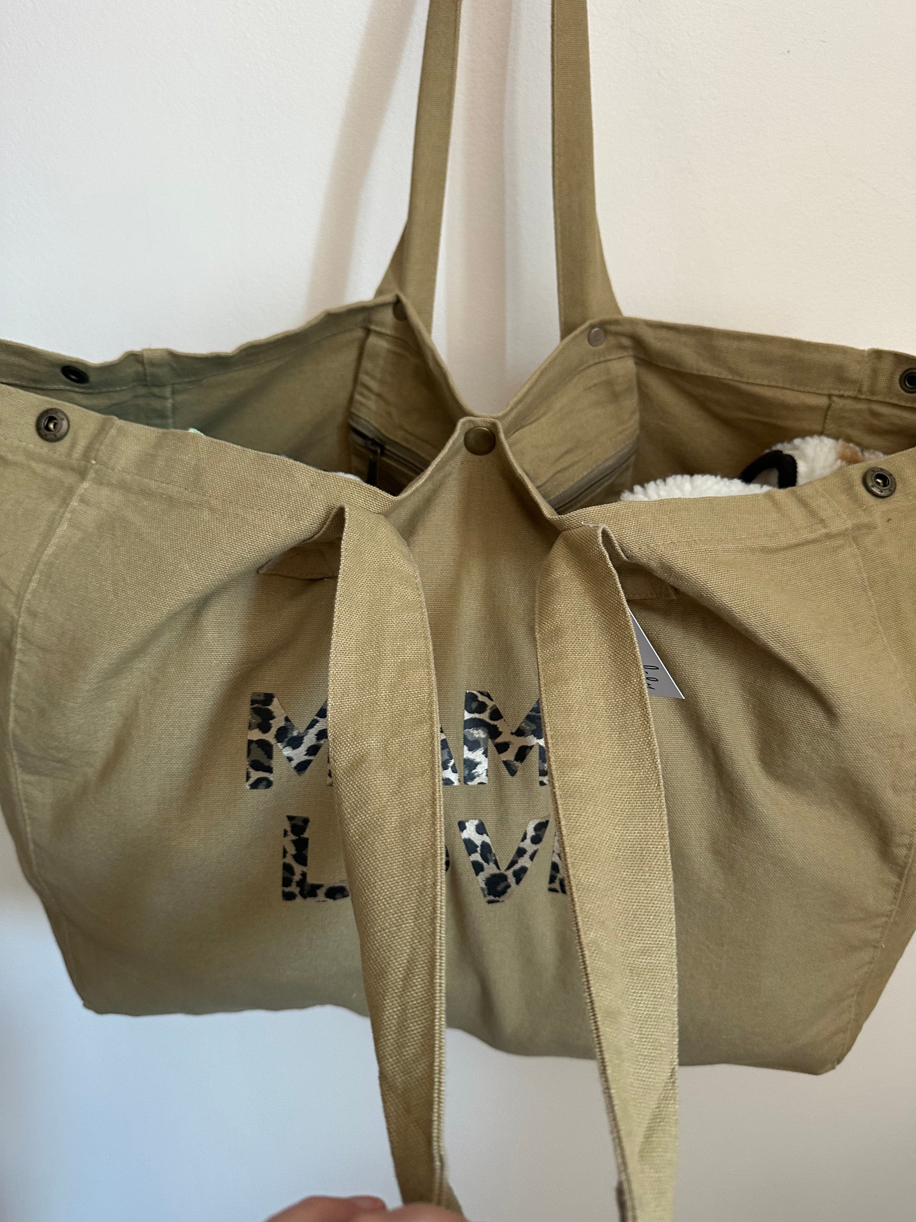 Grand sac cabas XL femme et enfant Liv&Ciboulette