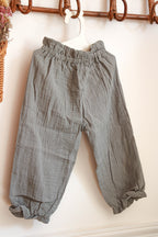 Pantalon Salomé kaki sauge mixte Liv&Ciboulette