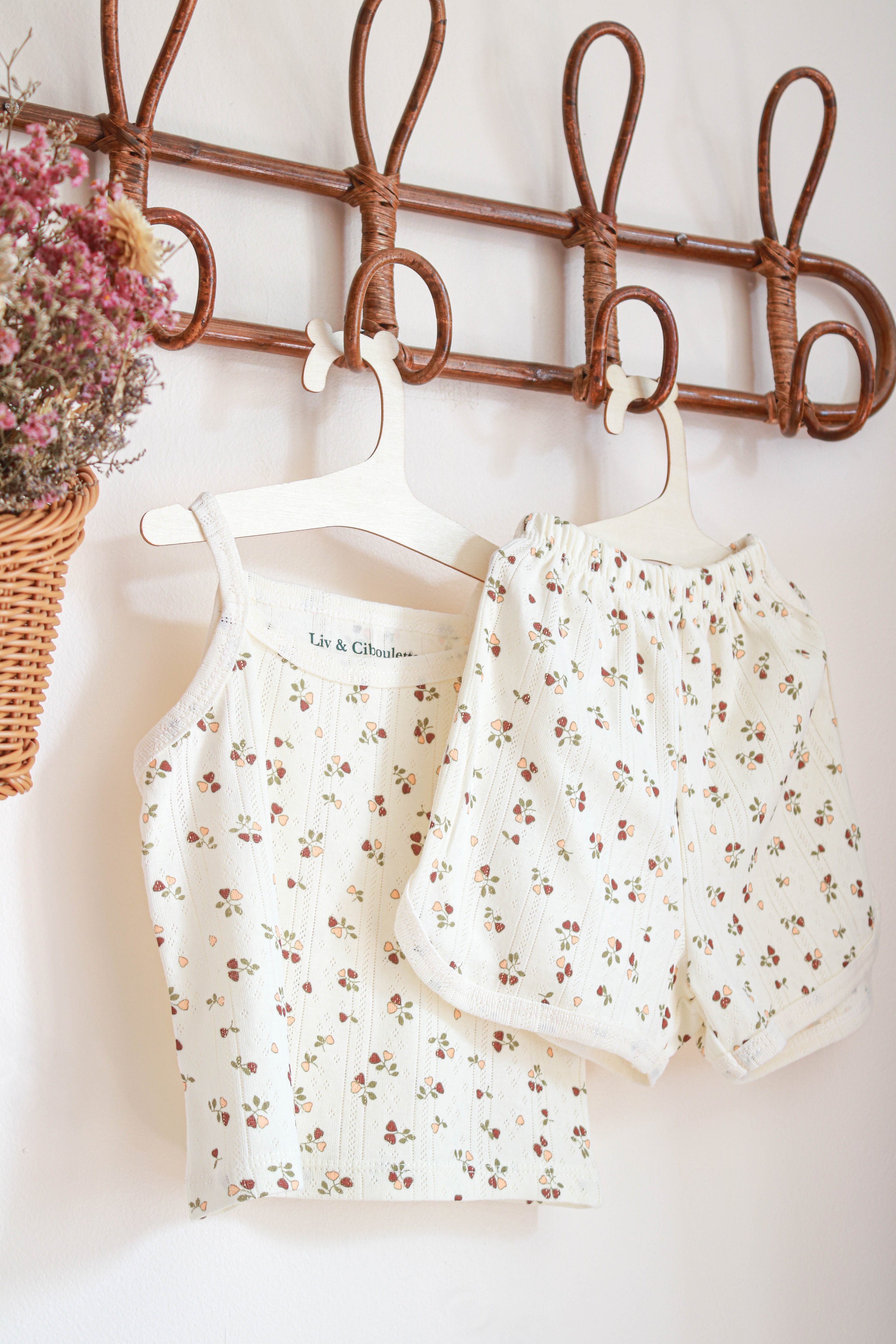 Pyjama été petite fille/bébé Liv&Ciboulette