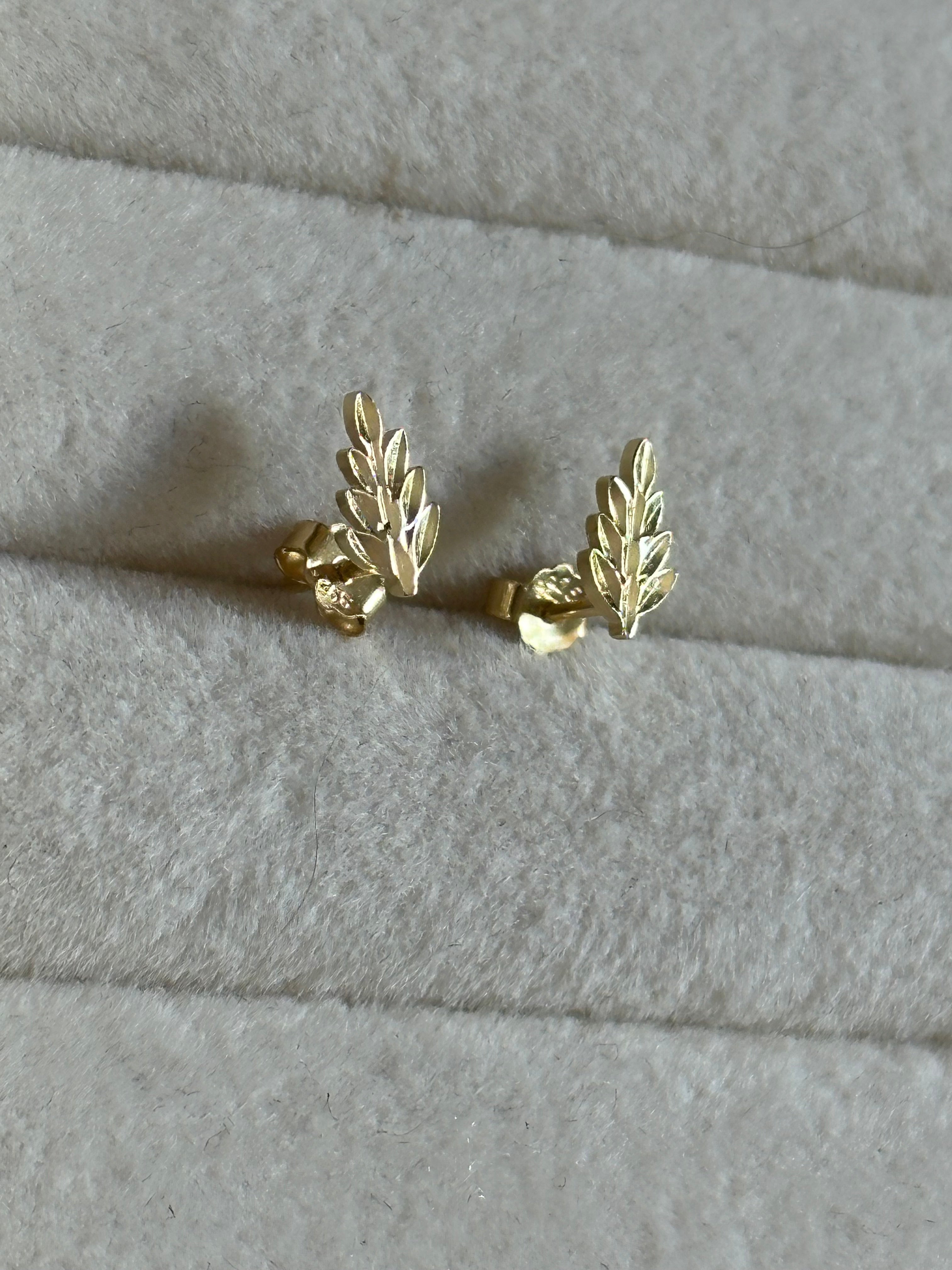 Boucles d’oreilles feuille femme Liv&Ciboulette
