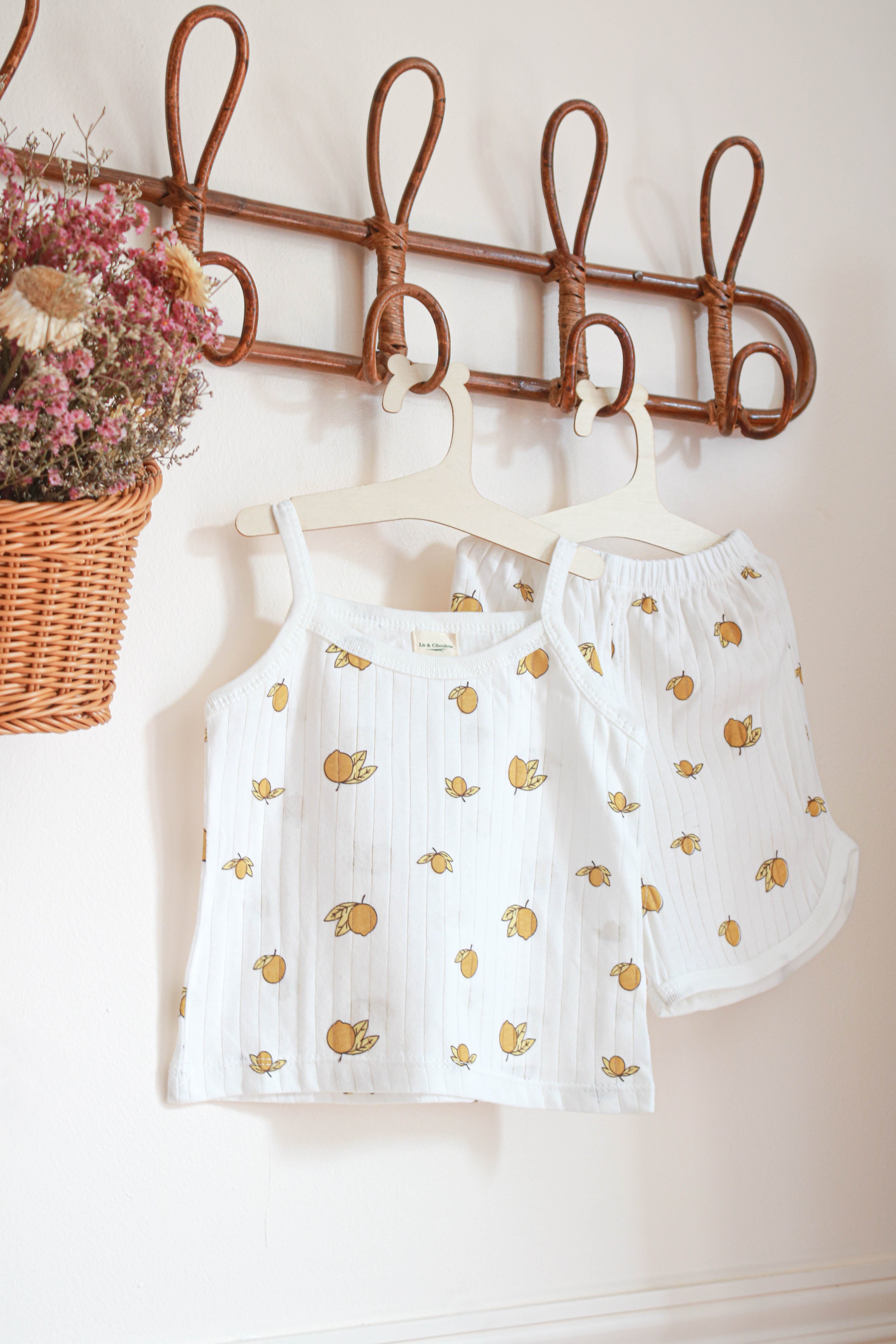 Pyjama été petite fille Liv&Ciboulette