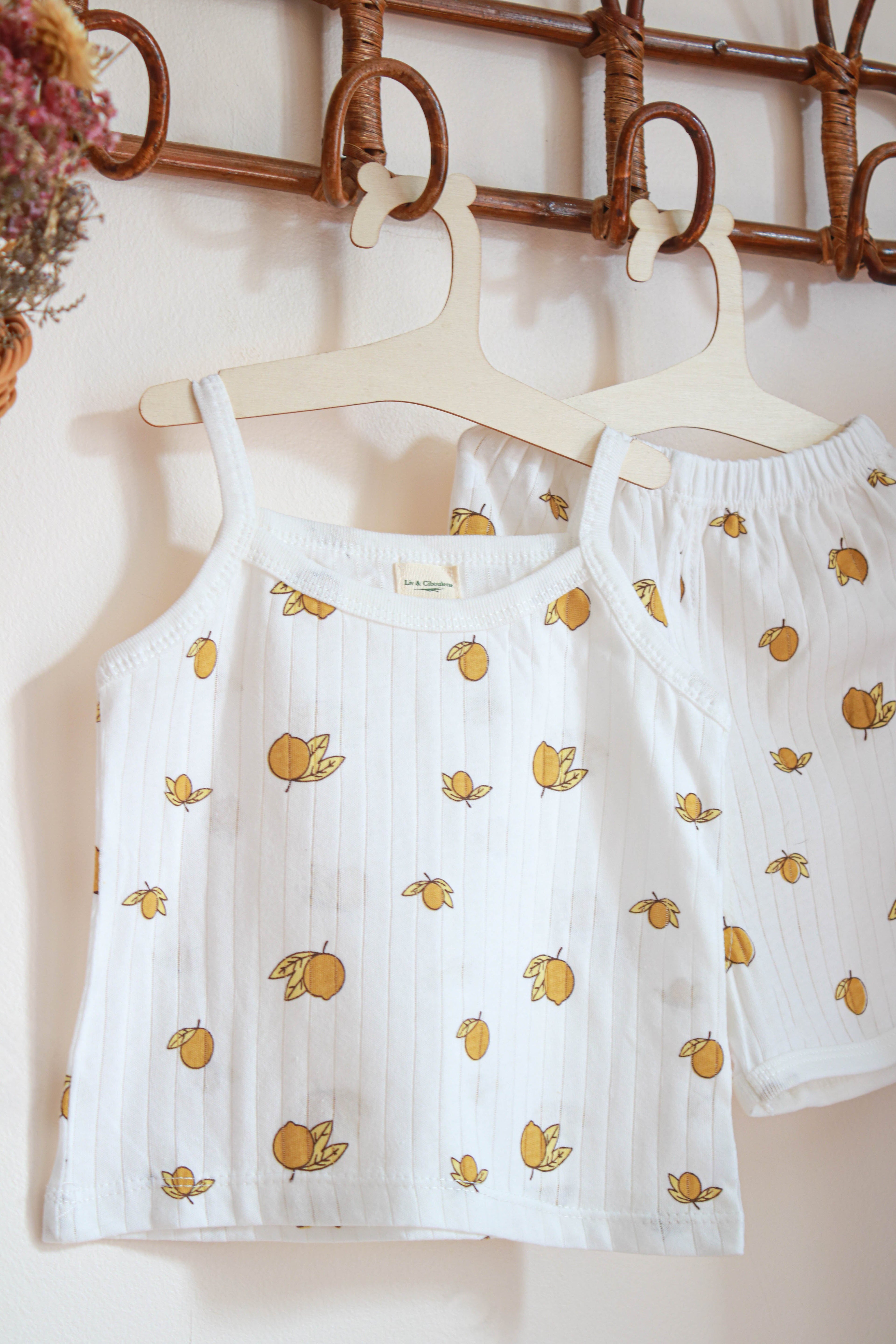 Pyjama été petite fille Liv&Ciboulette