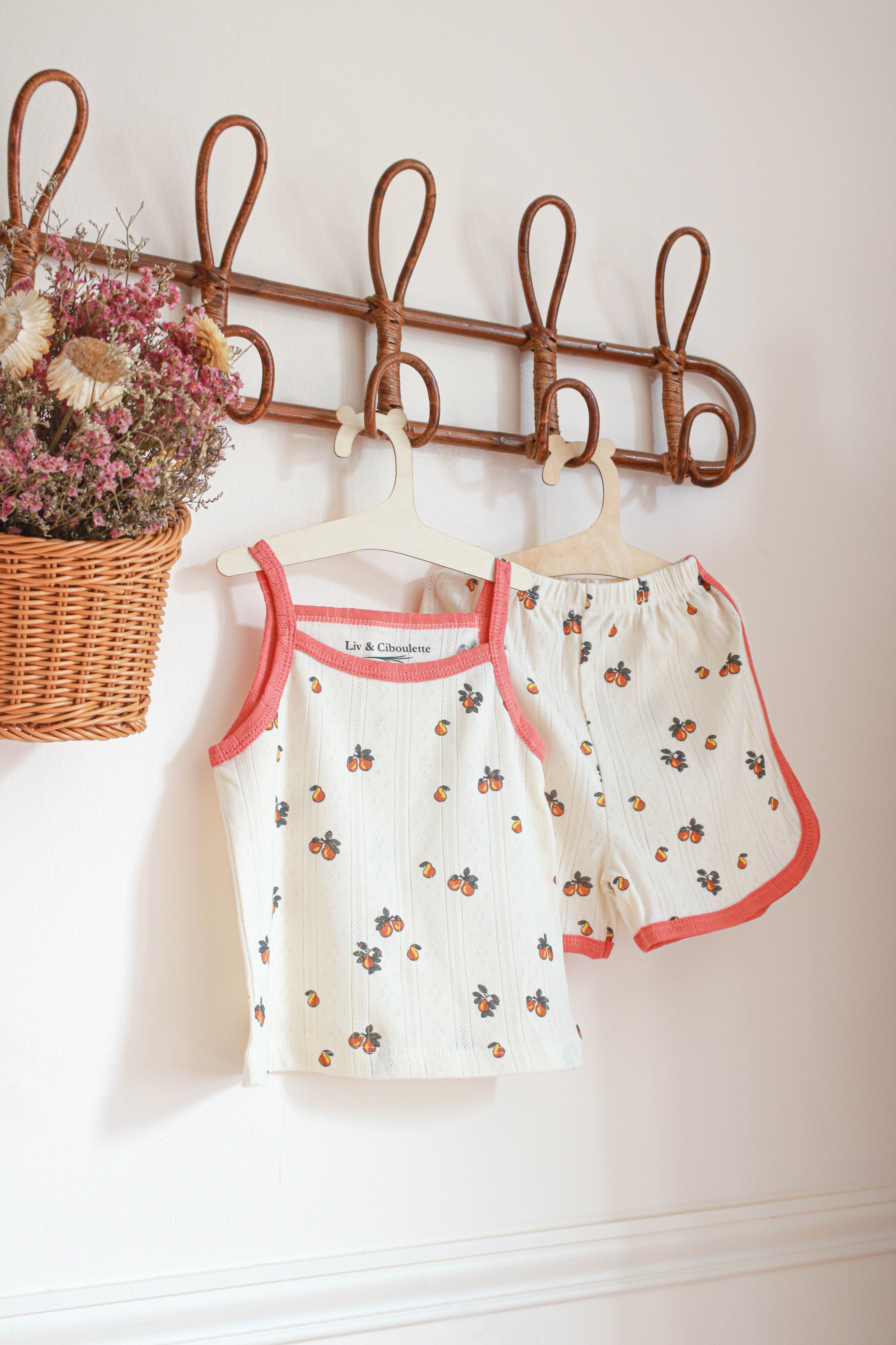 Pyjama été petite fille Liv&Ciboulette