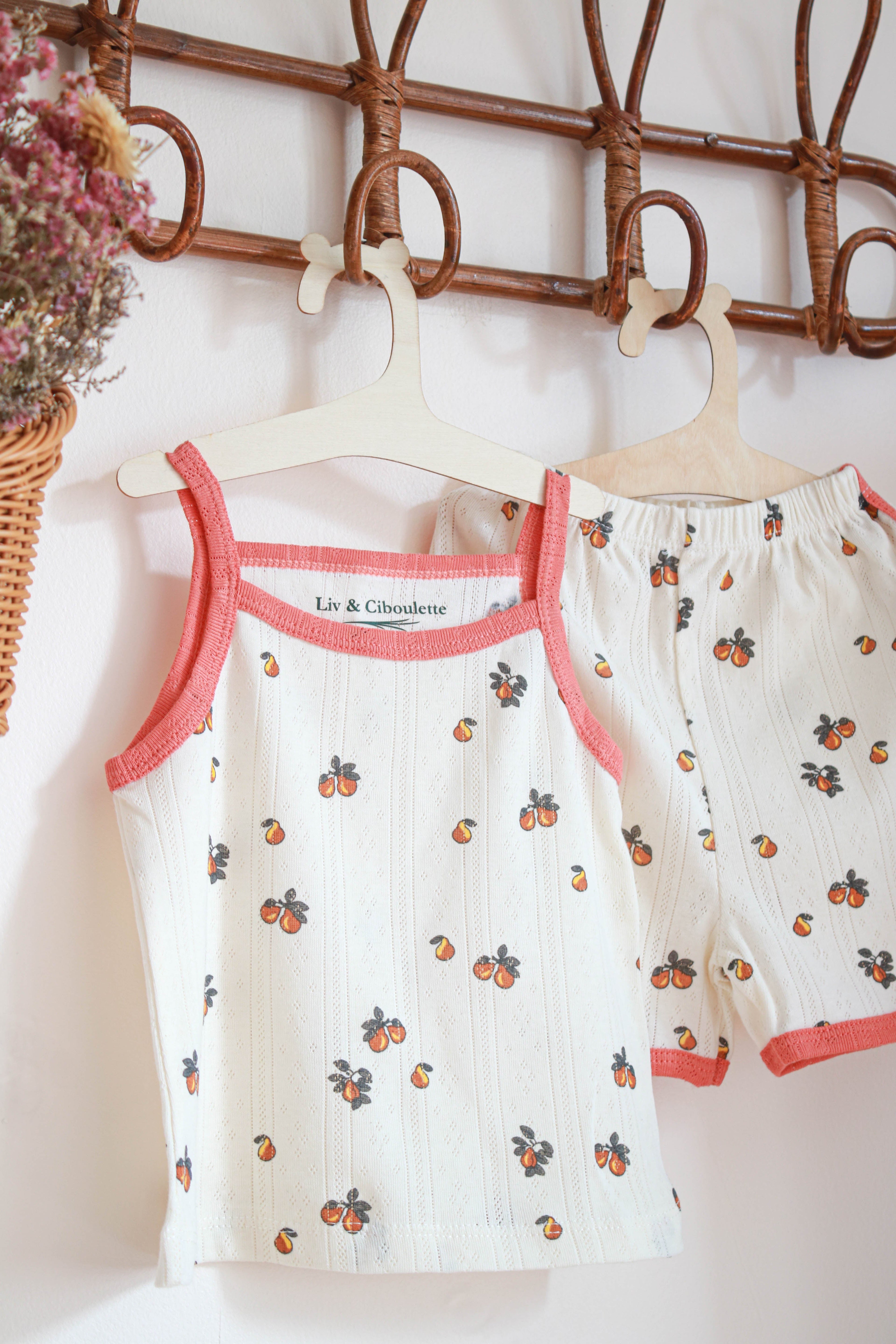 Pyjama été petite fille Liv&Ciboulette