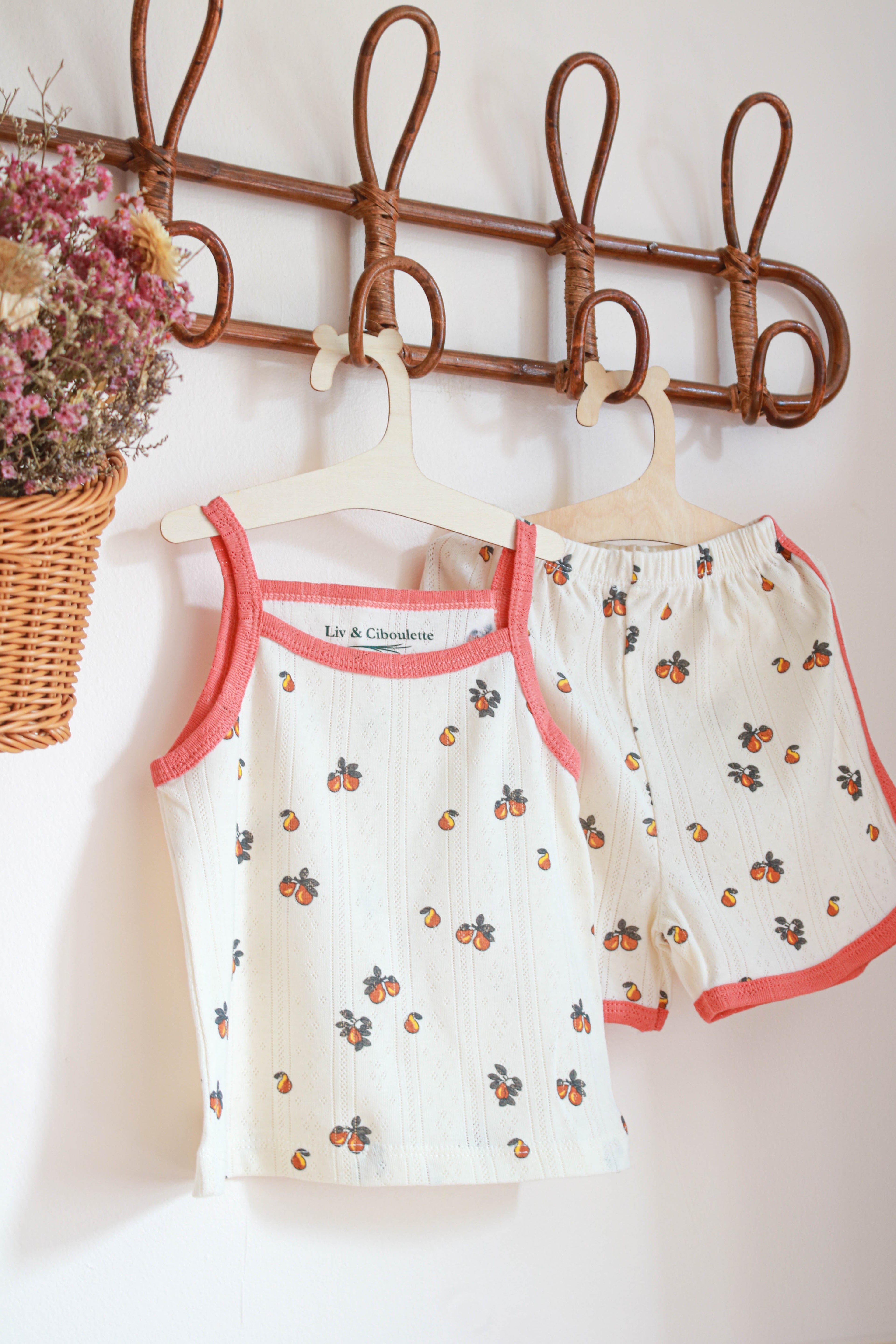 Pyjama été petite fille Liv&Ciboulette