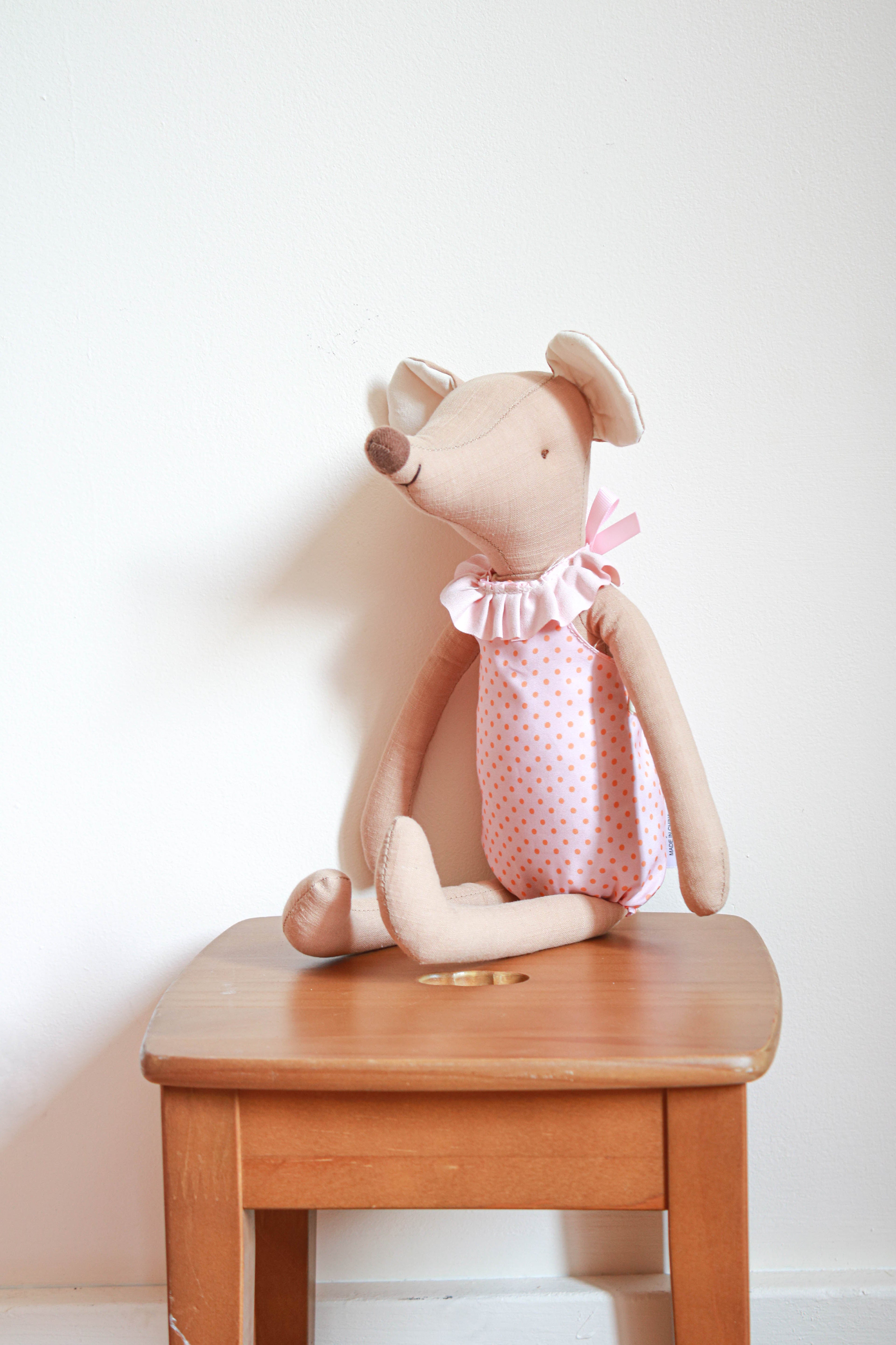 Peluche souris grand modèle Liv&Ciboulette