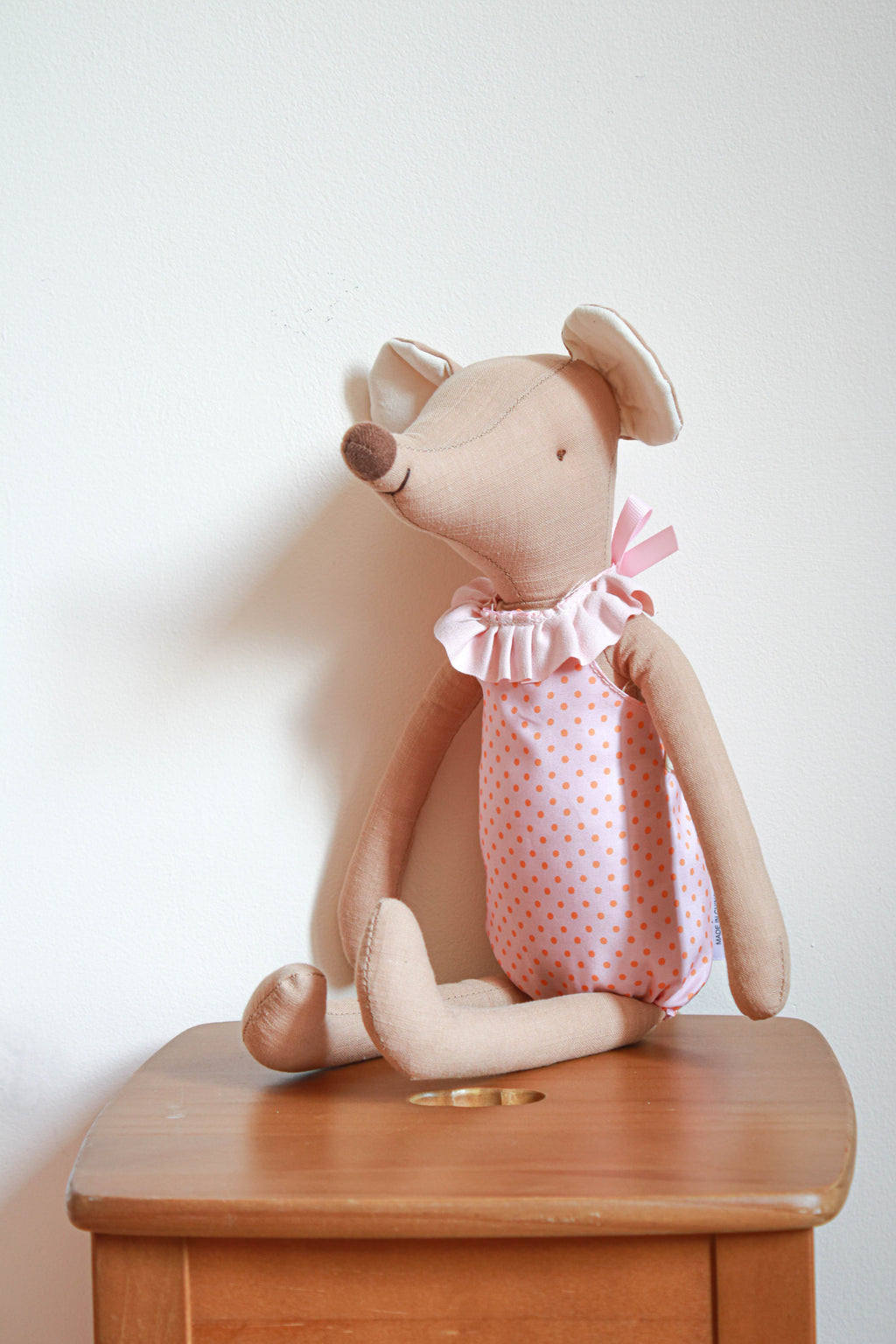 Peluche souris grand modèle Liv&Ciboulette