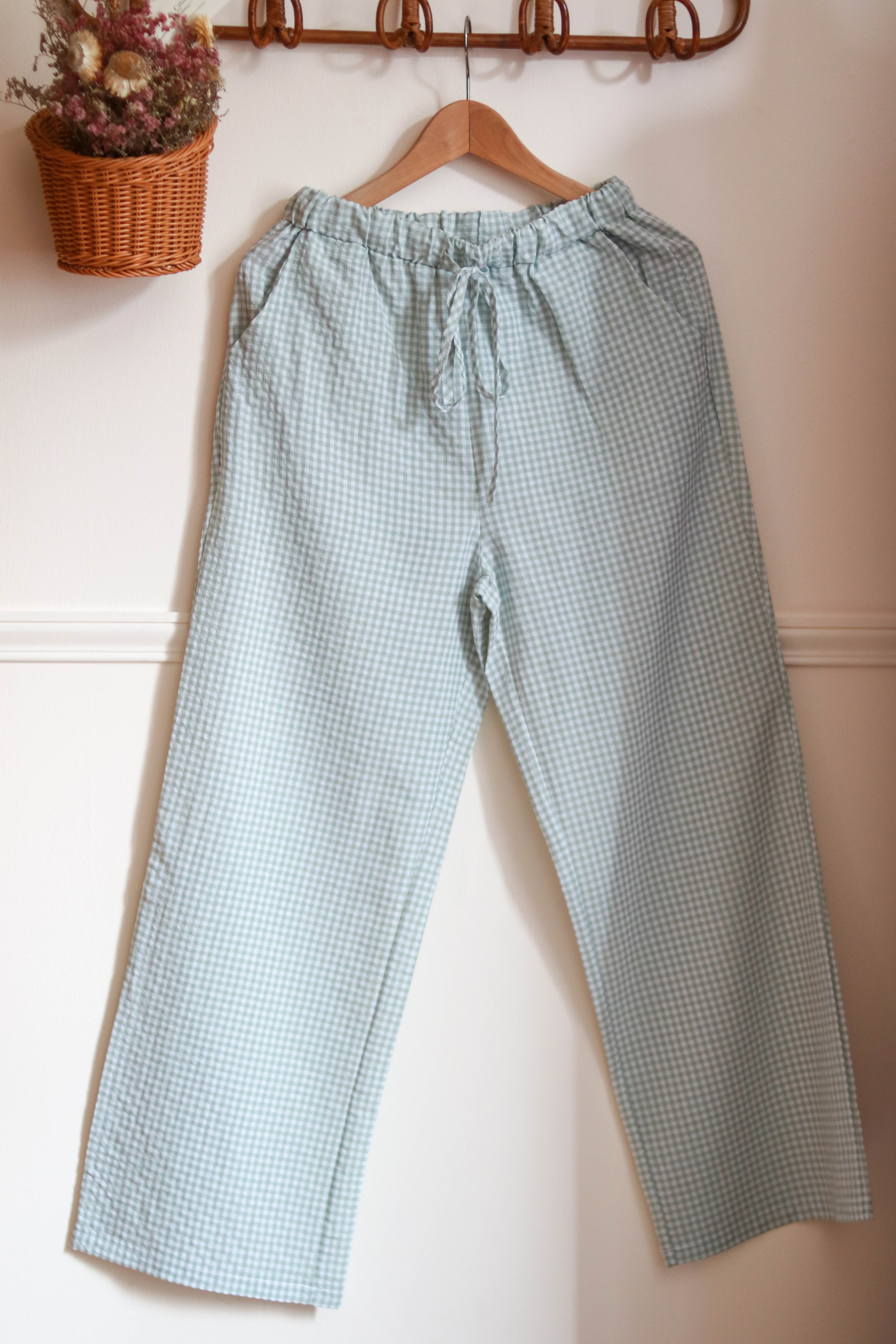 Pantalon vichy large Liv&Ciboulette