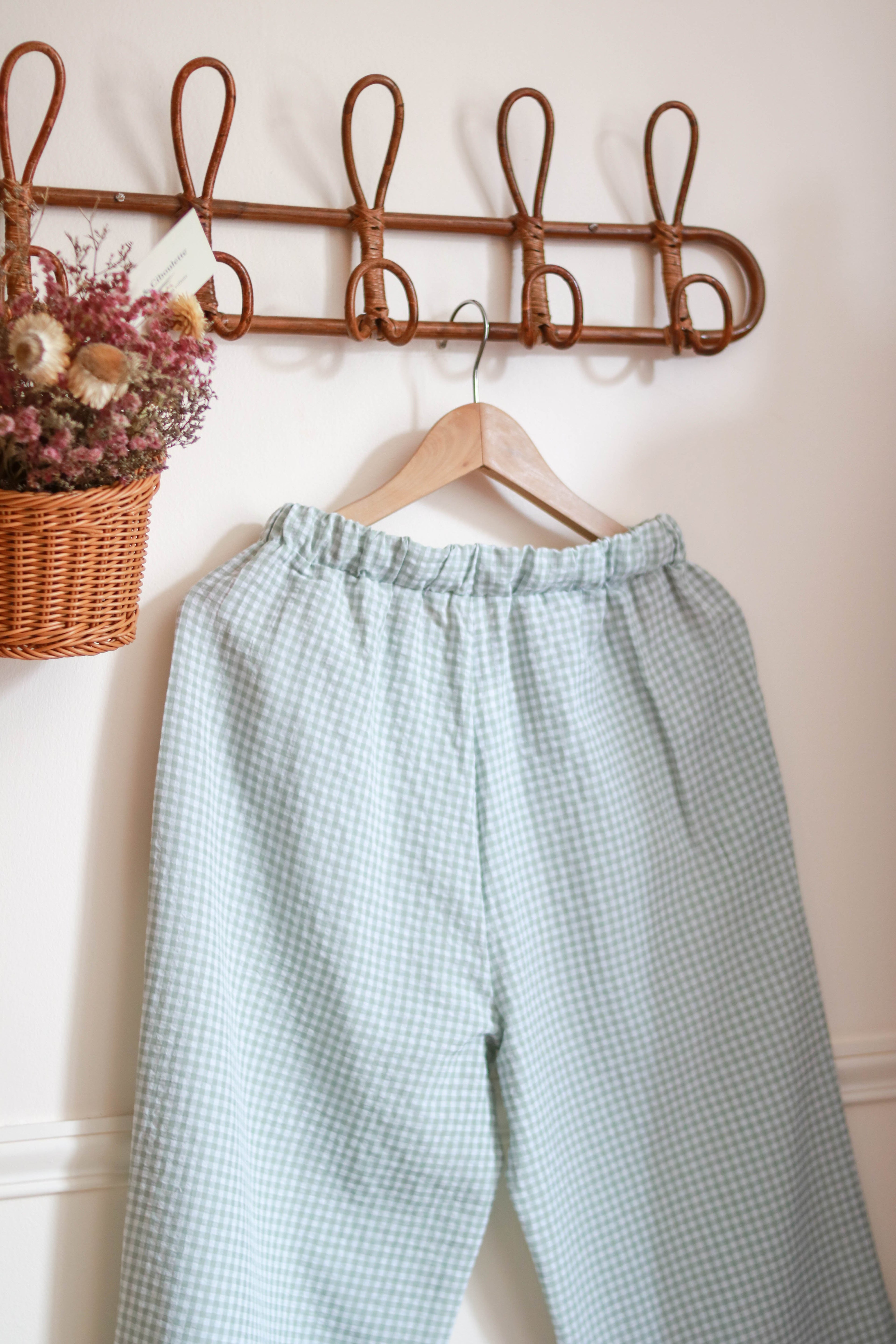 Pantalon vichy large Liv&Ciboulette