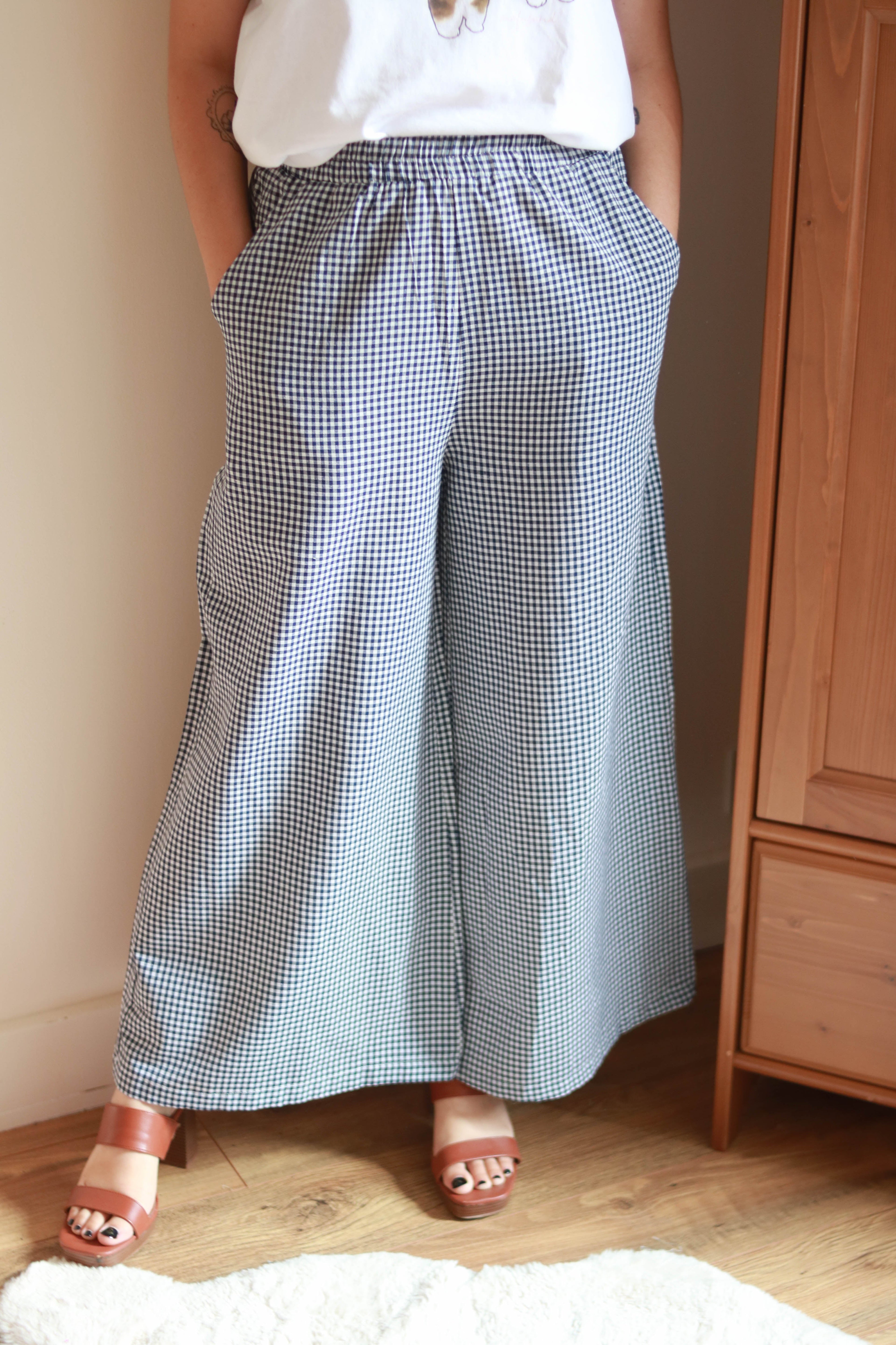 Pantalon vichy extra large Liv&Ciboulette