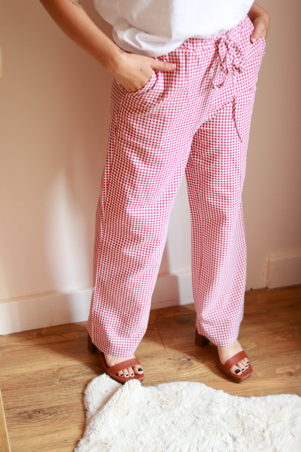 Pantalon vichy large Liv&Ciboulette