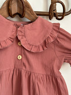 Combinaison bloomer vieux rose été Liv&Ciboulette