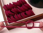 Lot de 10 élastiques bordeaux Liv&Ciboulette