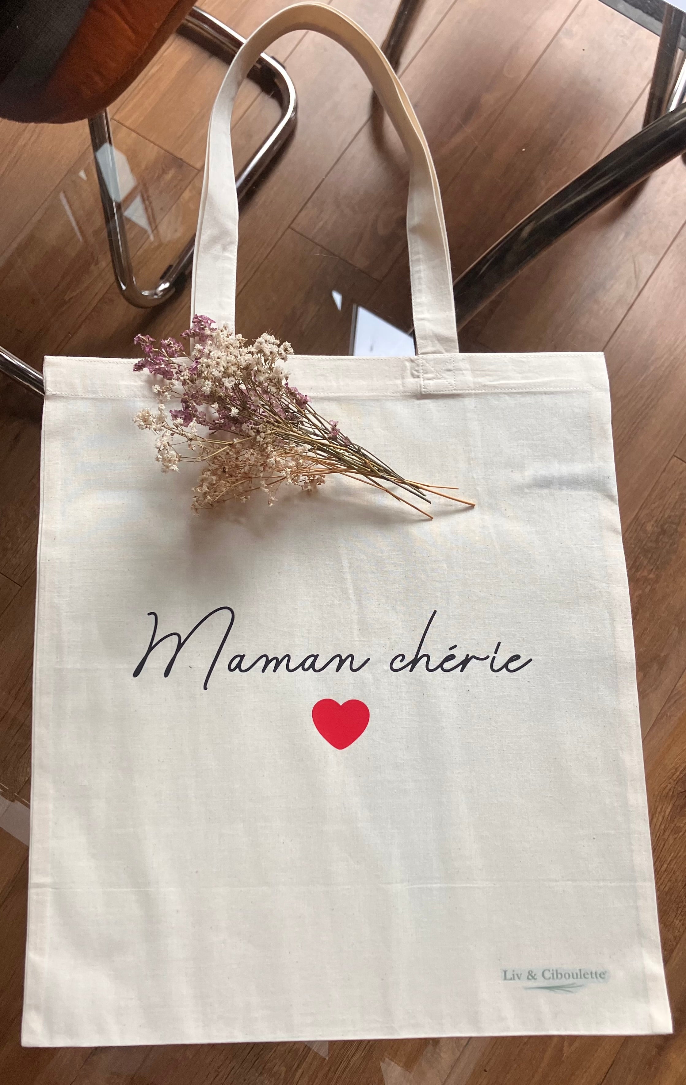 Tote Bag fête des mères Liv&Ciboulette