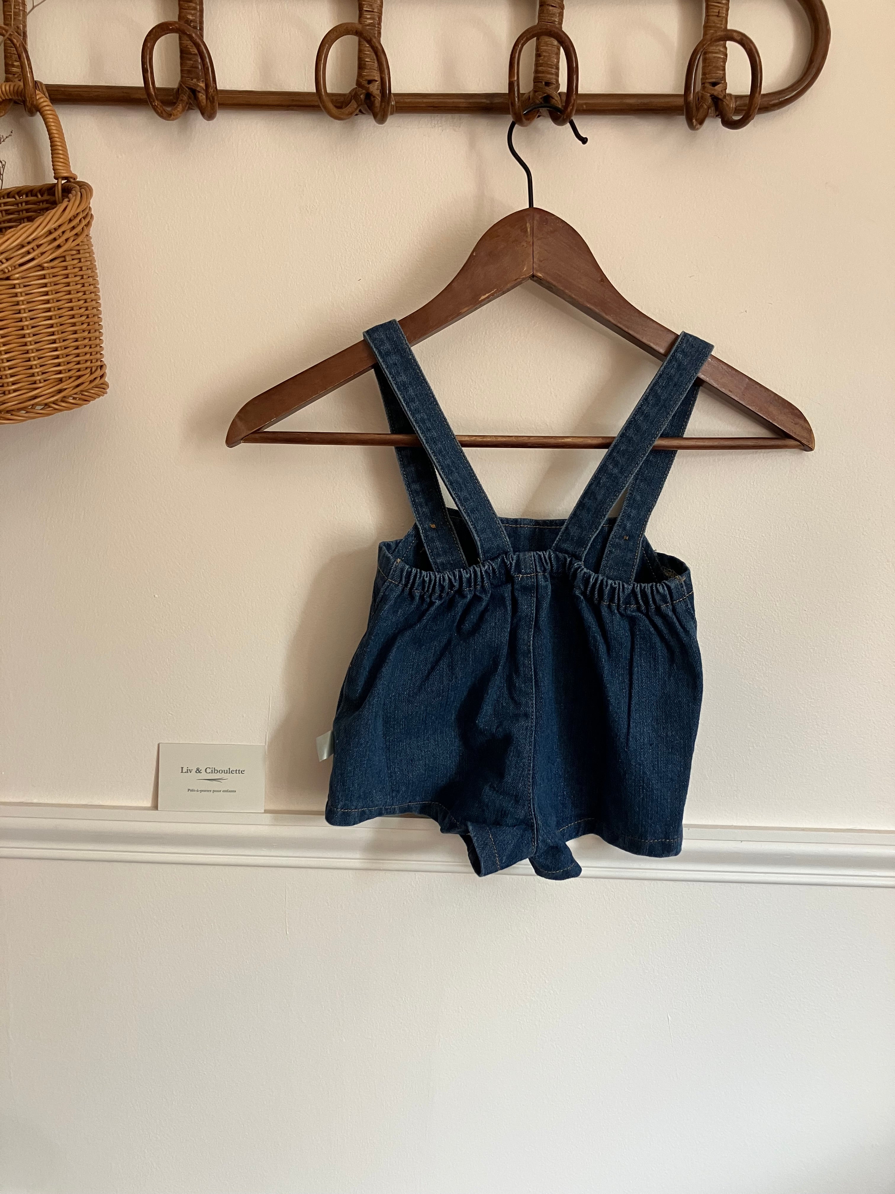 Salopette jeans été Liv&Ciboulette