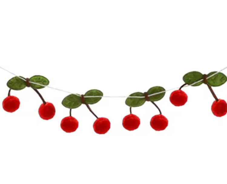 Kit guirlandes cerises décoration Liv&Ciboulette