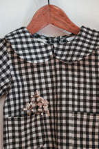 Chemise vichy flanelle col Claudine Liv&Ciboulette