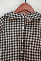 Chemise vichy flanelle col Claudine Liv&Ciboulette