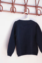 Gilet bleu marine bébé mixte Liv&Ciboulette