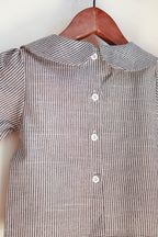 Chemise bébé rayée col Claudine Liv&Ciboulette