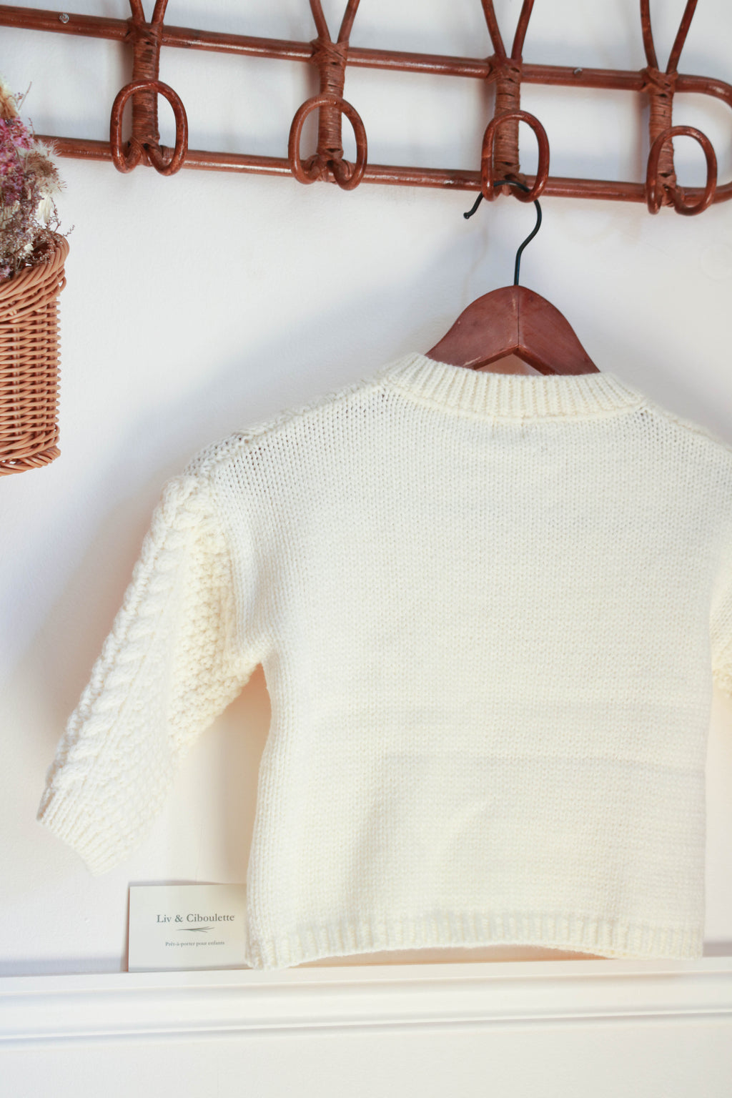 Gilet grosse maille Liv&Ciboulette