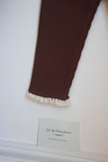 Legging bébé fille dentelle chocolat Liv&Ciboulette