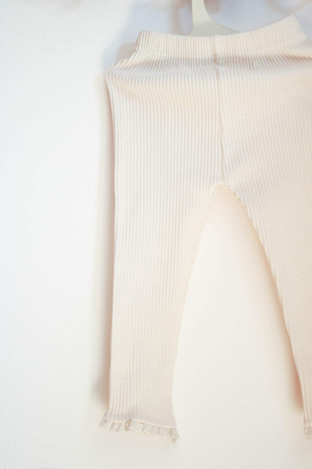 Legging bébé fille dentelle écru Liv&Ciboulette