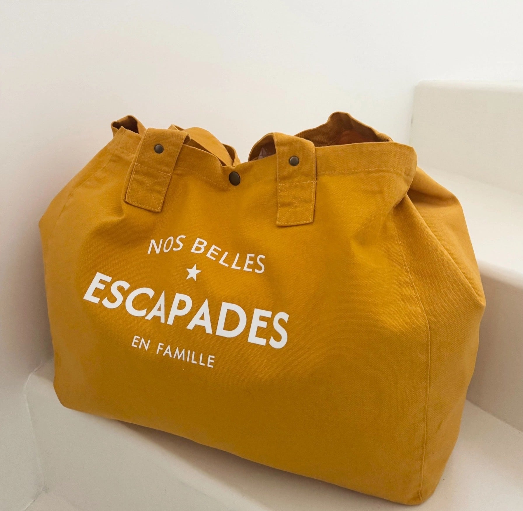 Grand sac cabas en toile Liv&Ciboulette