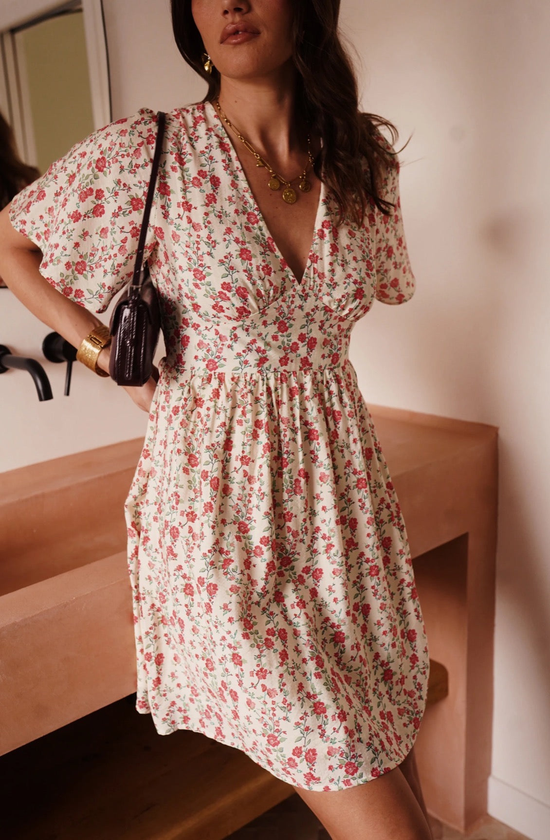 robe courte fluide floral In April 1986 Liv&Ciboulette