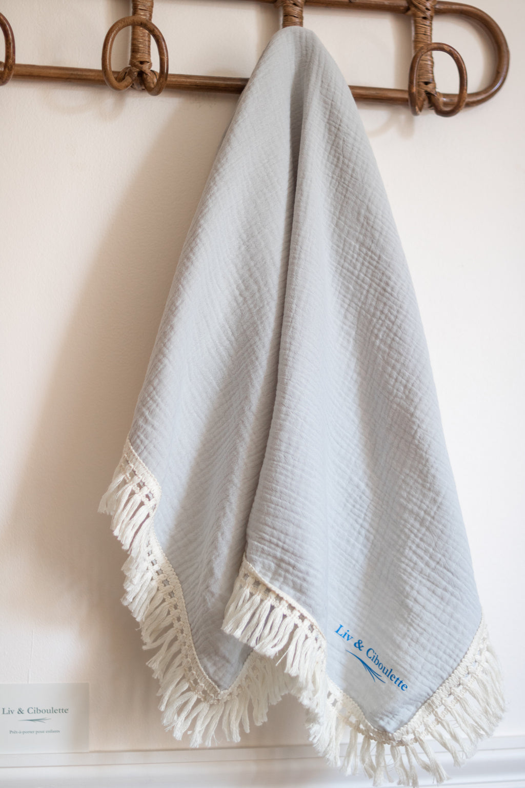 Couverture bébé été gaze de coton Liv&Ciboulette