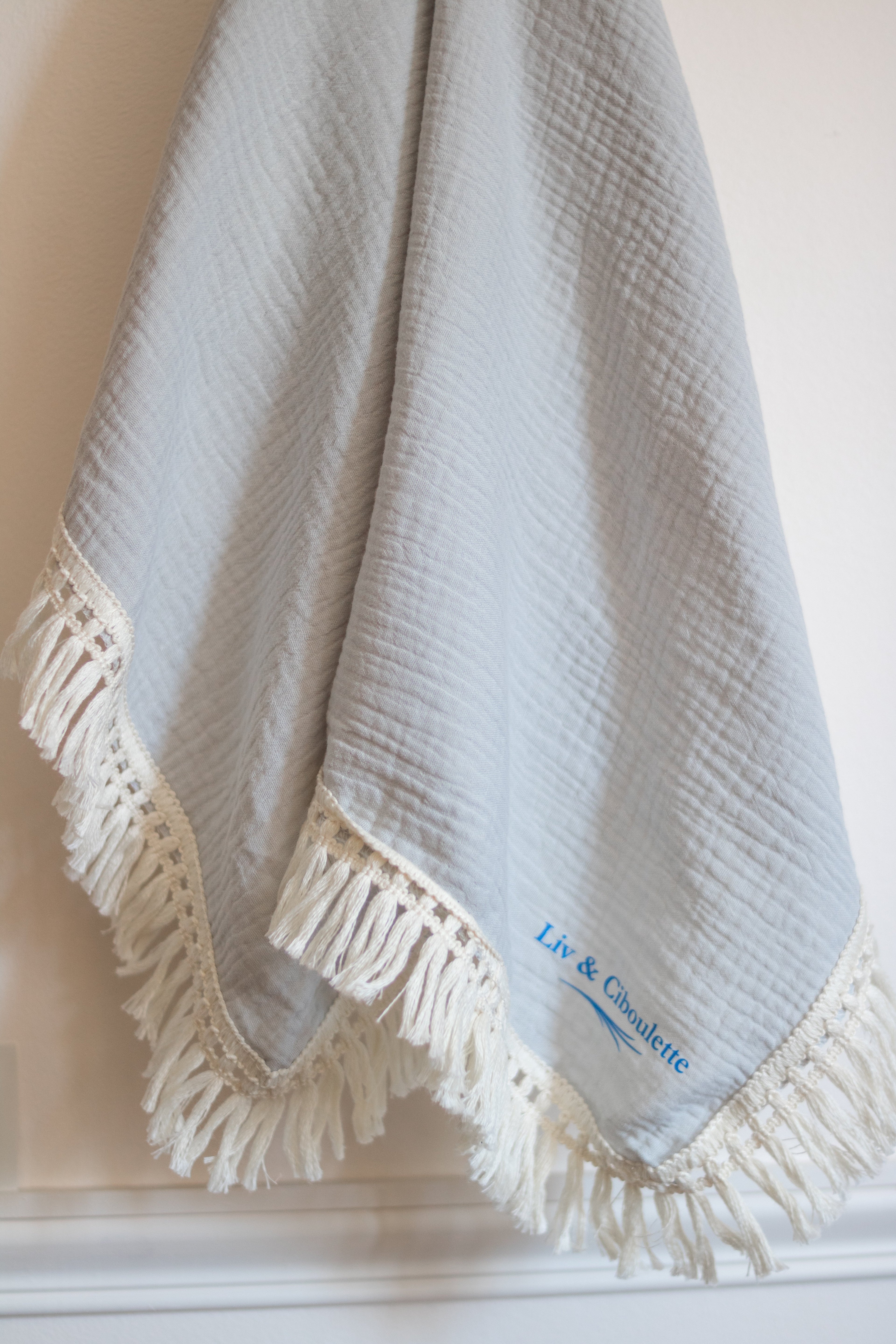 Couverture bébé été gaze de coton Liv&Ciboulette
