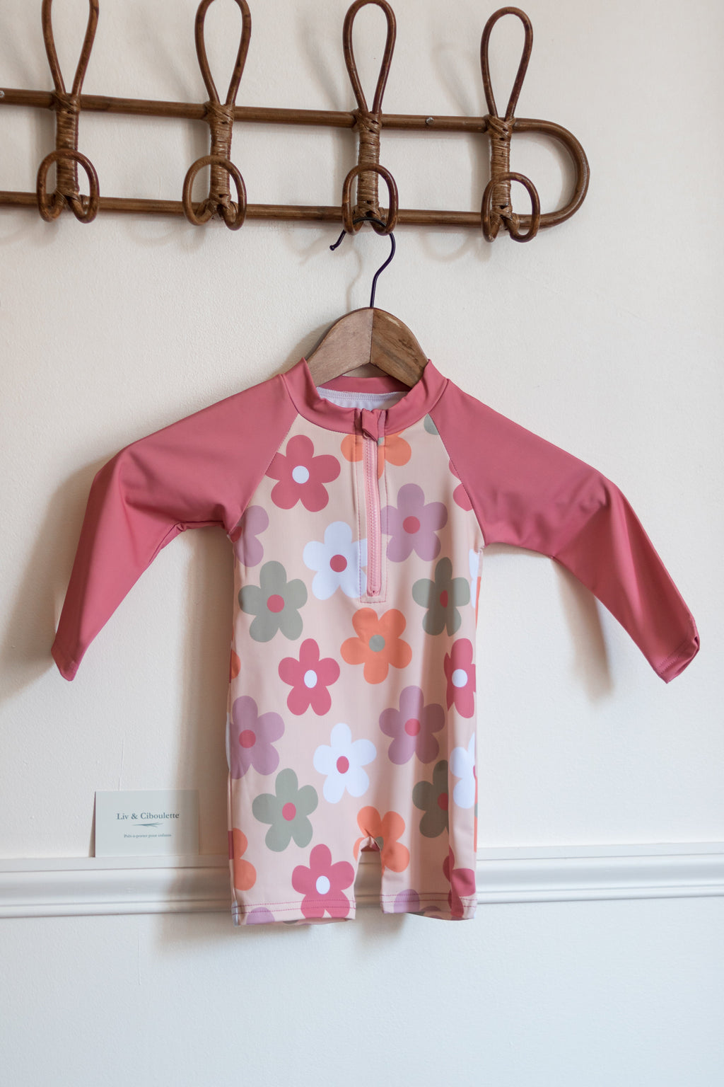 Maillot de bain intégral bébé fille 12/18 mois Liv&Ciboulette