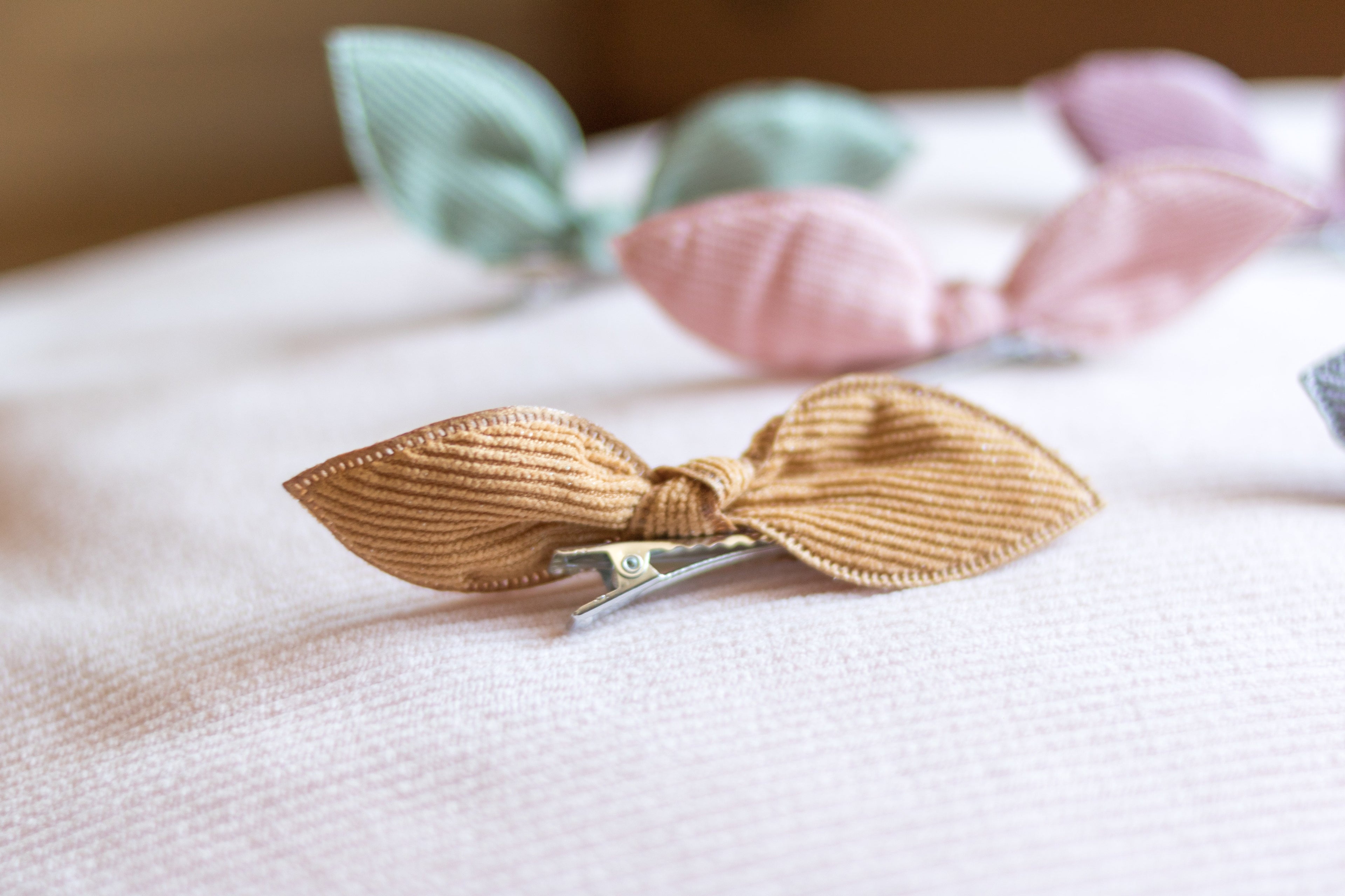 Lot pinces noeud petite fille Liv&Ciboulette